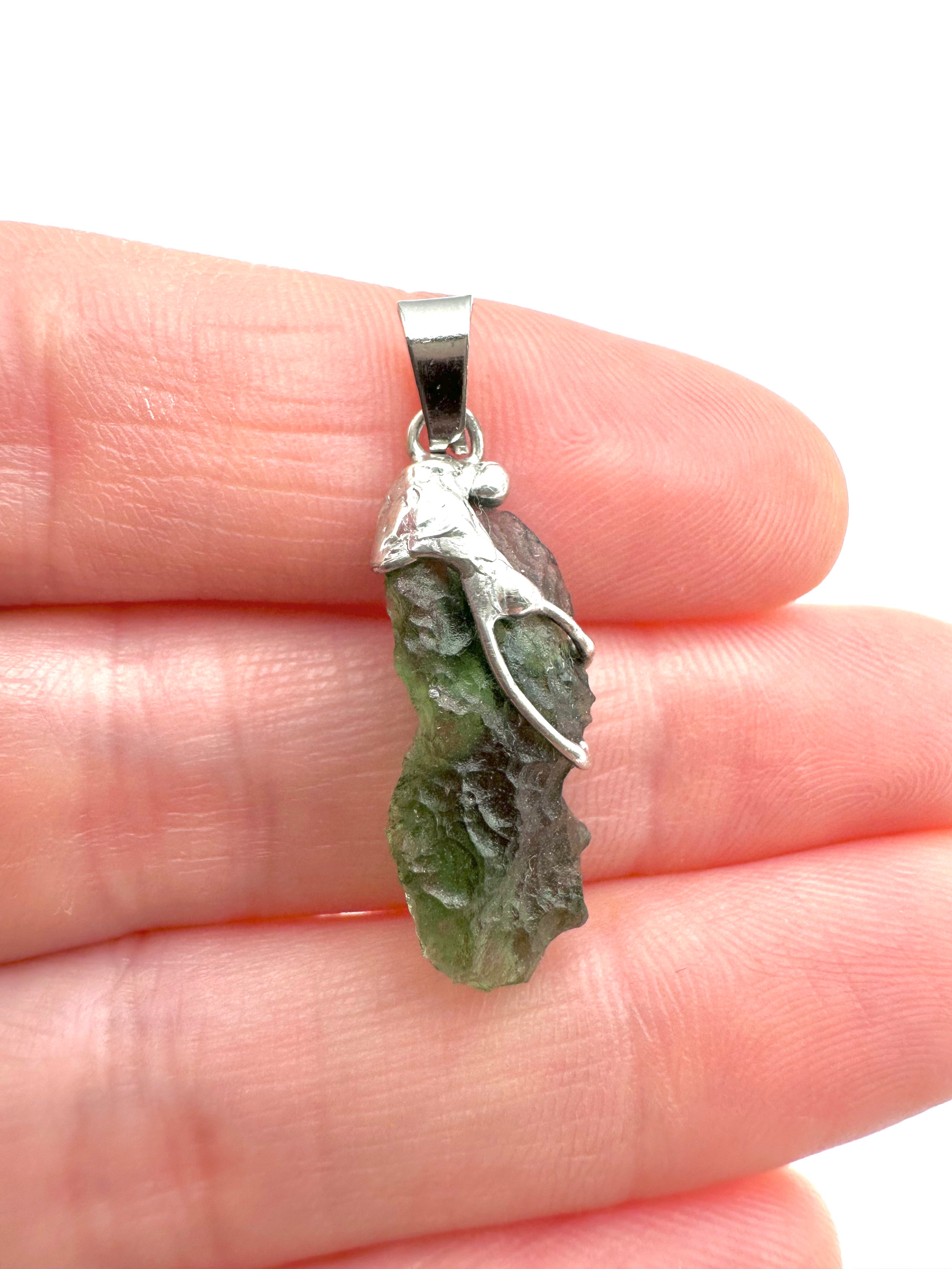 Moldavite pendant