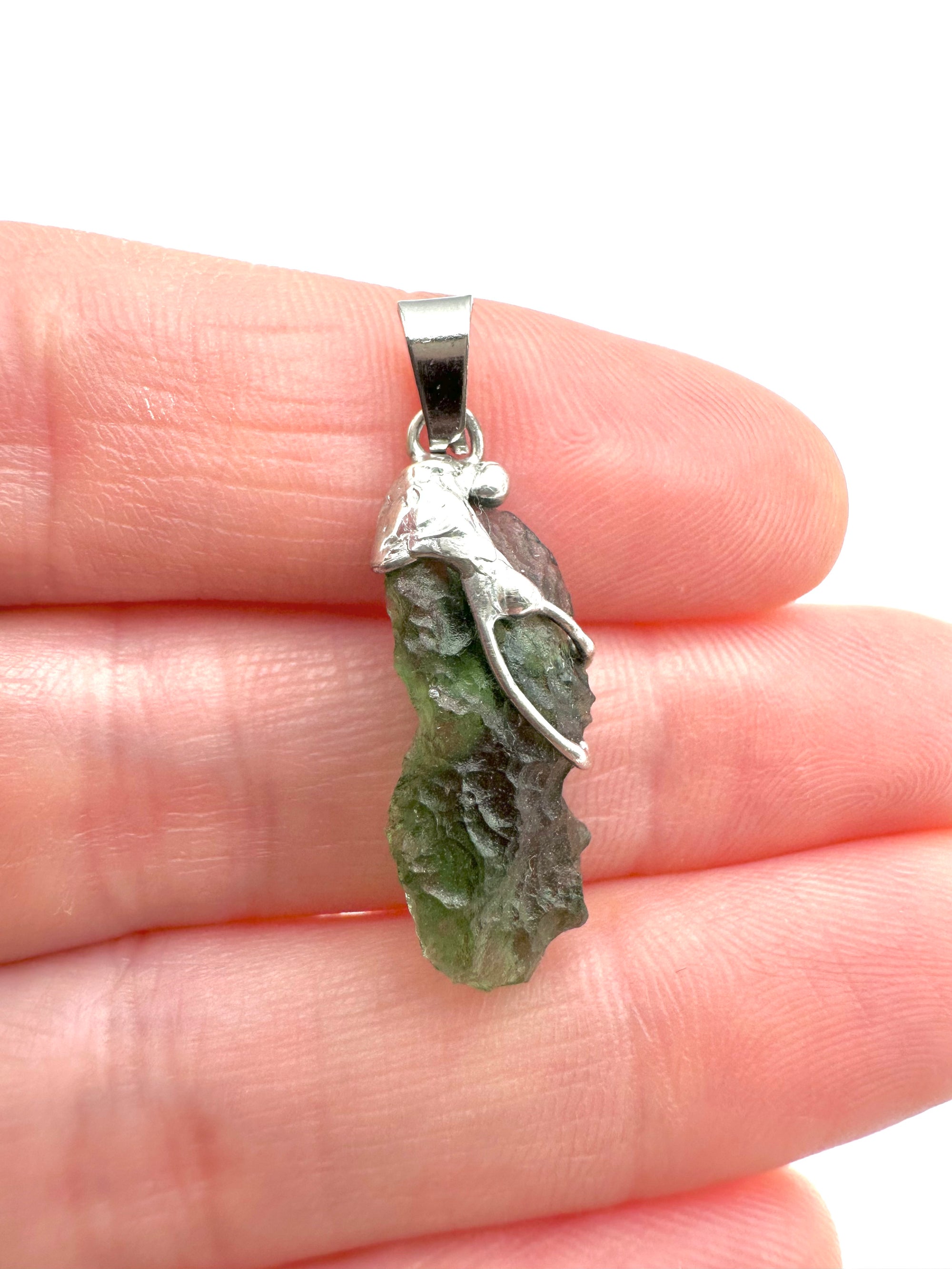 Moldavite pendant