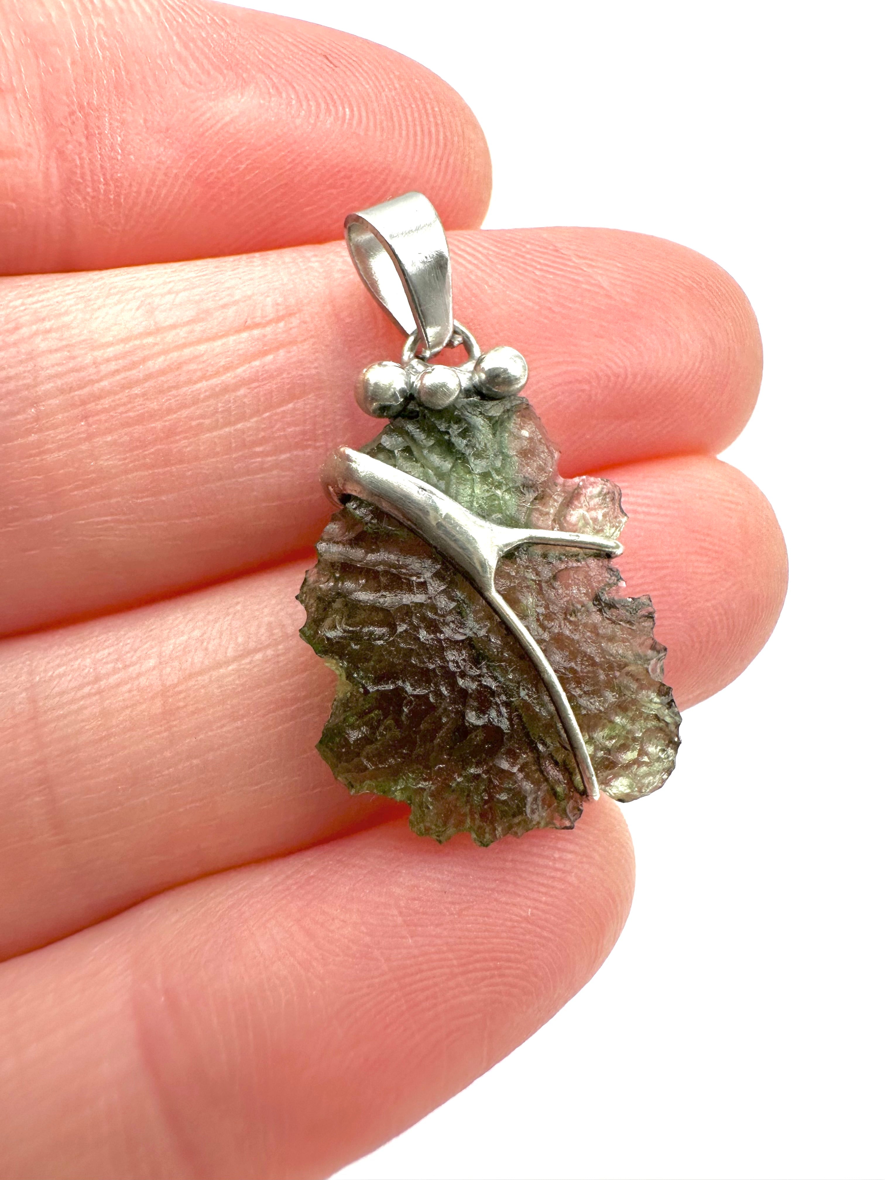 Moldavite pendant