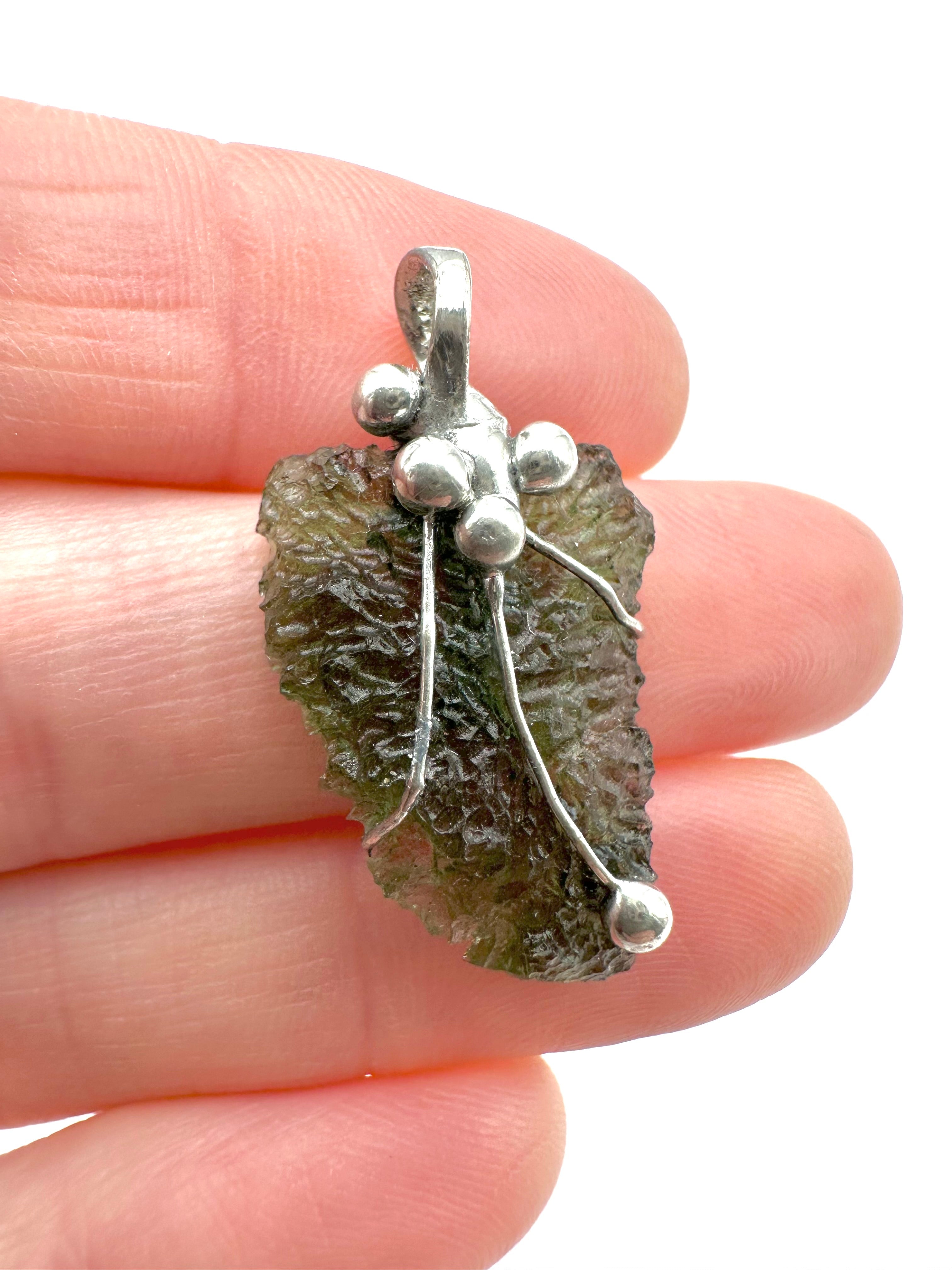 Moldavite pendant