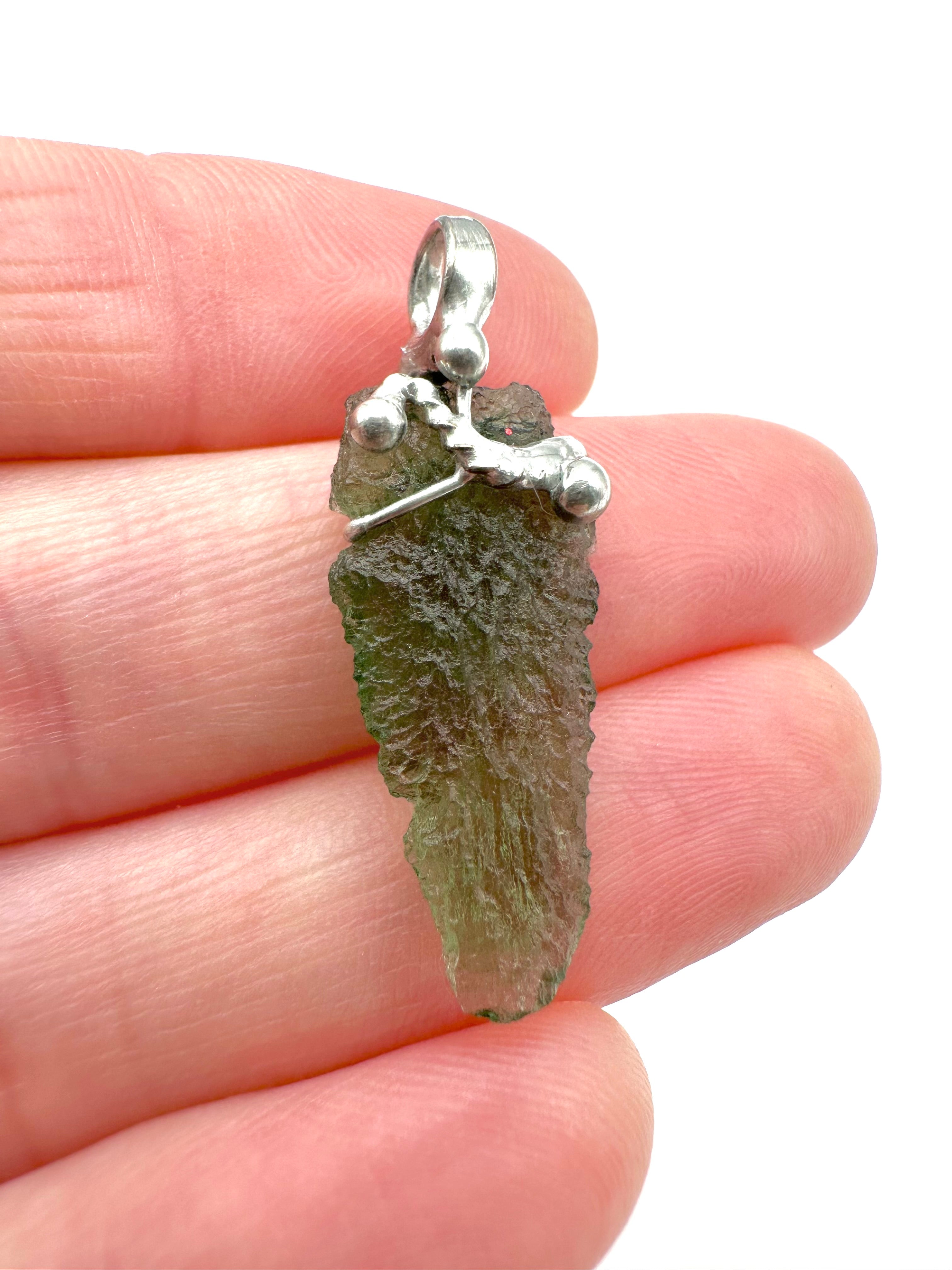 Moldavite pendant