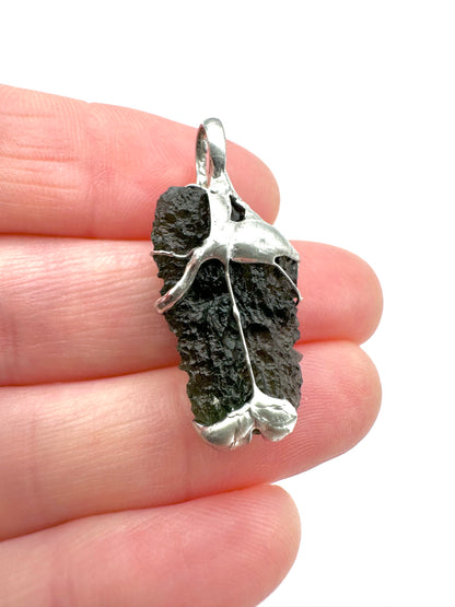 Moldavite pendant