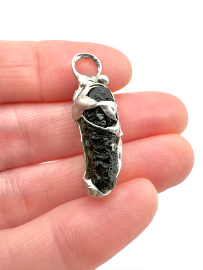 Moldavite pendant