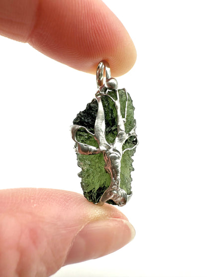 Moldavite pendant