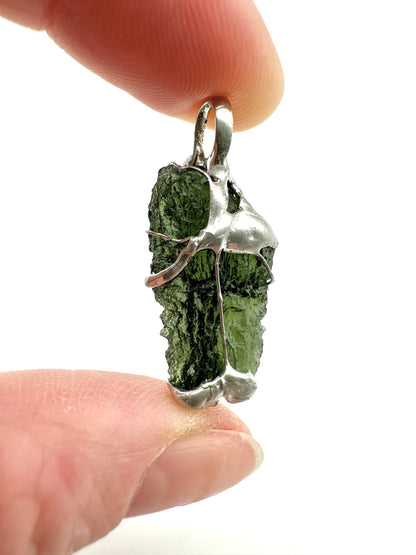 Moldavite pendant