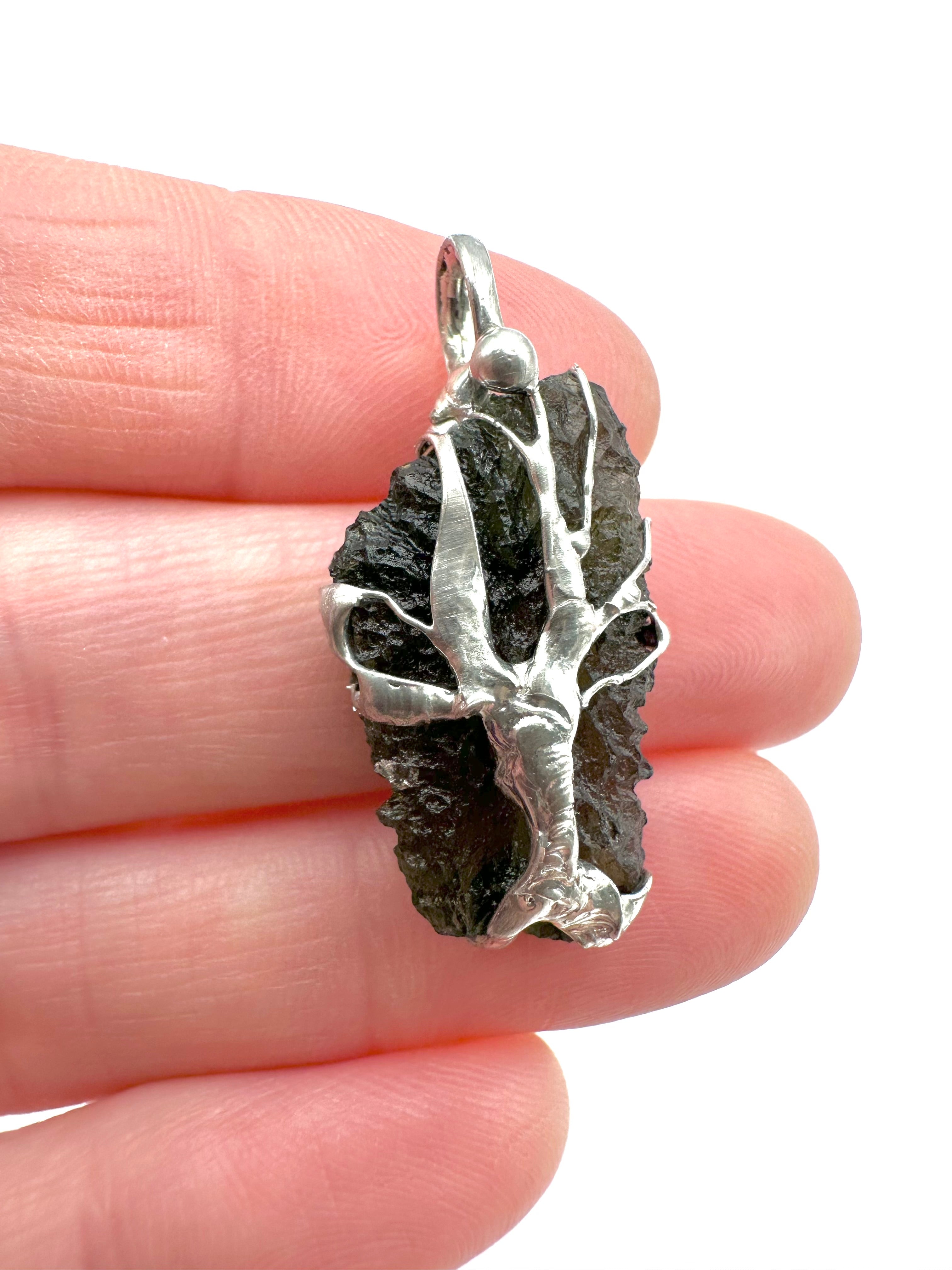 Moldavite pendant