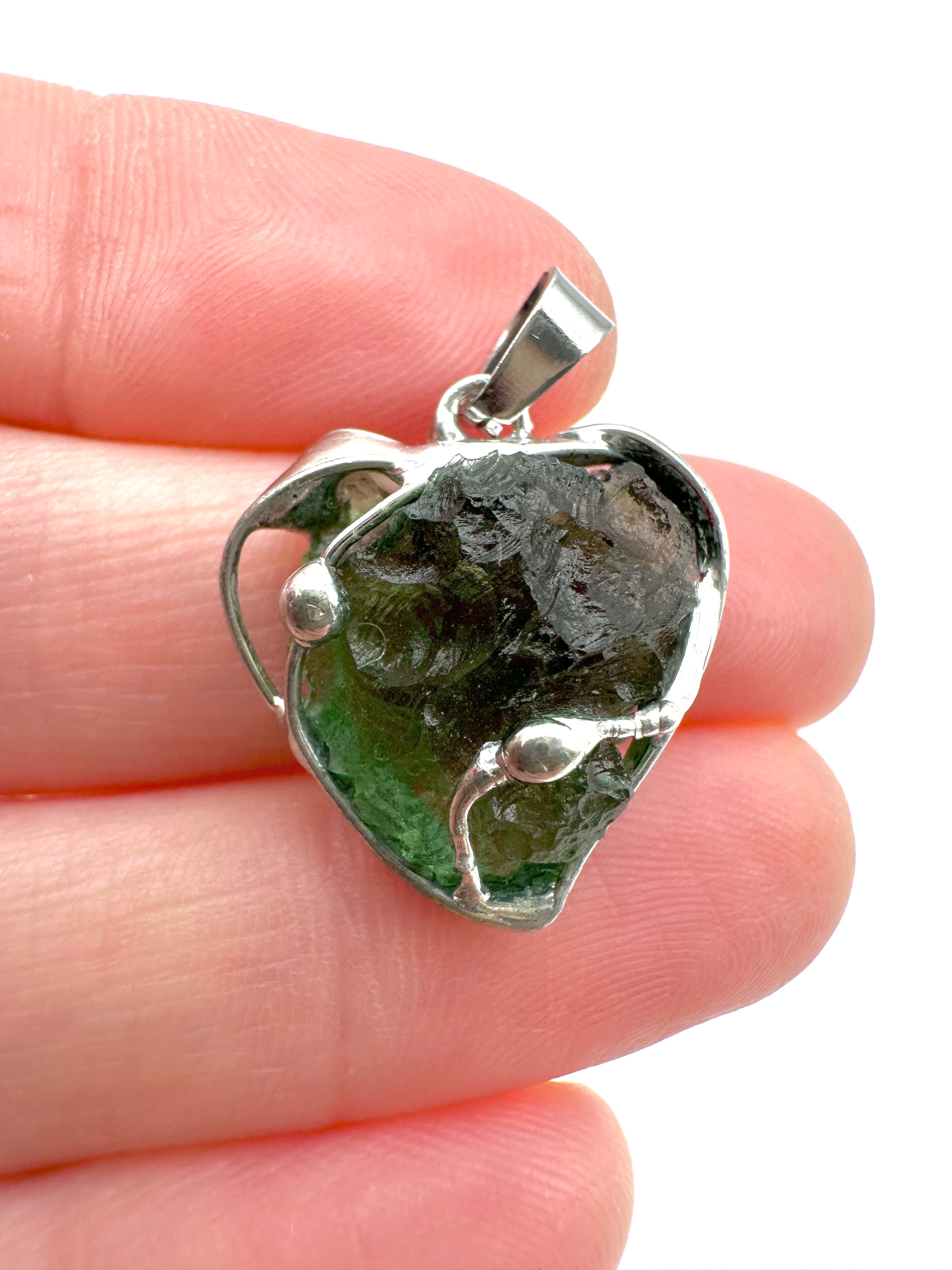 Moldavite pendant