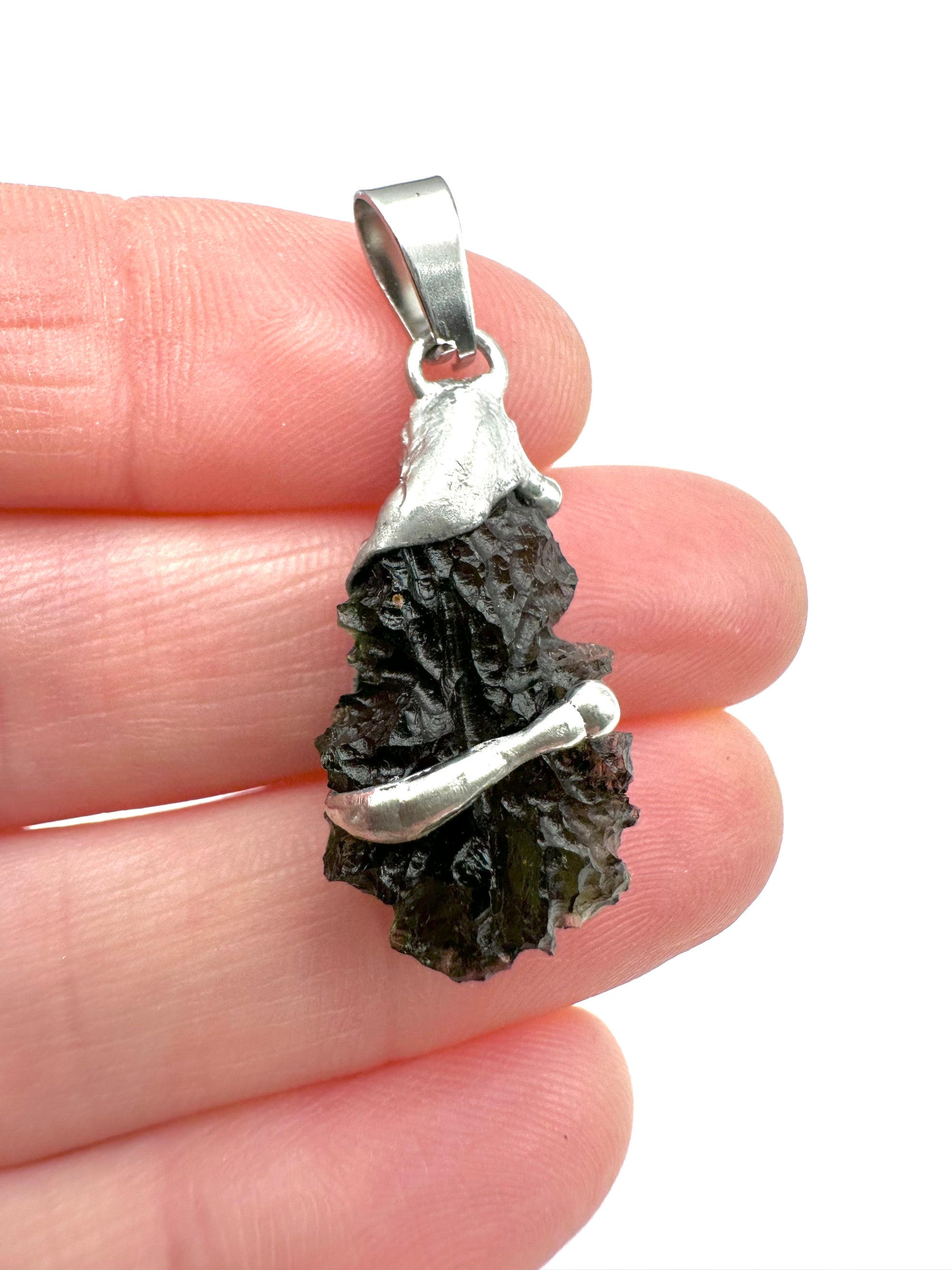 Moldavite pendant