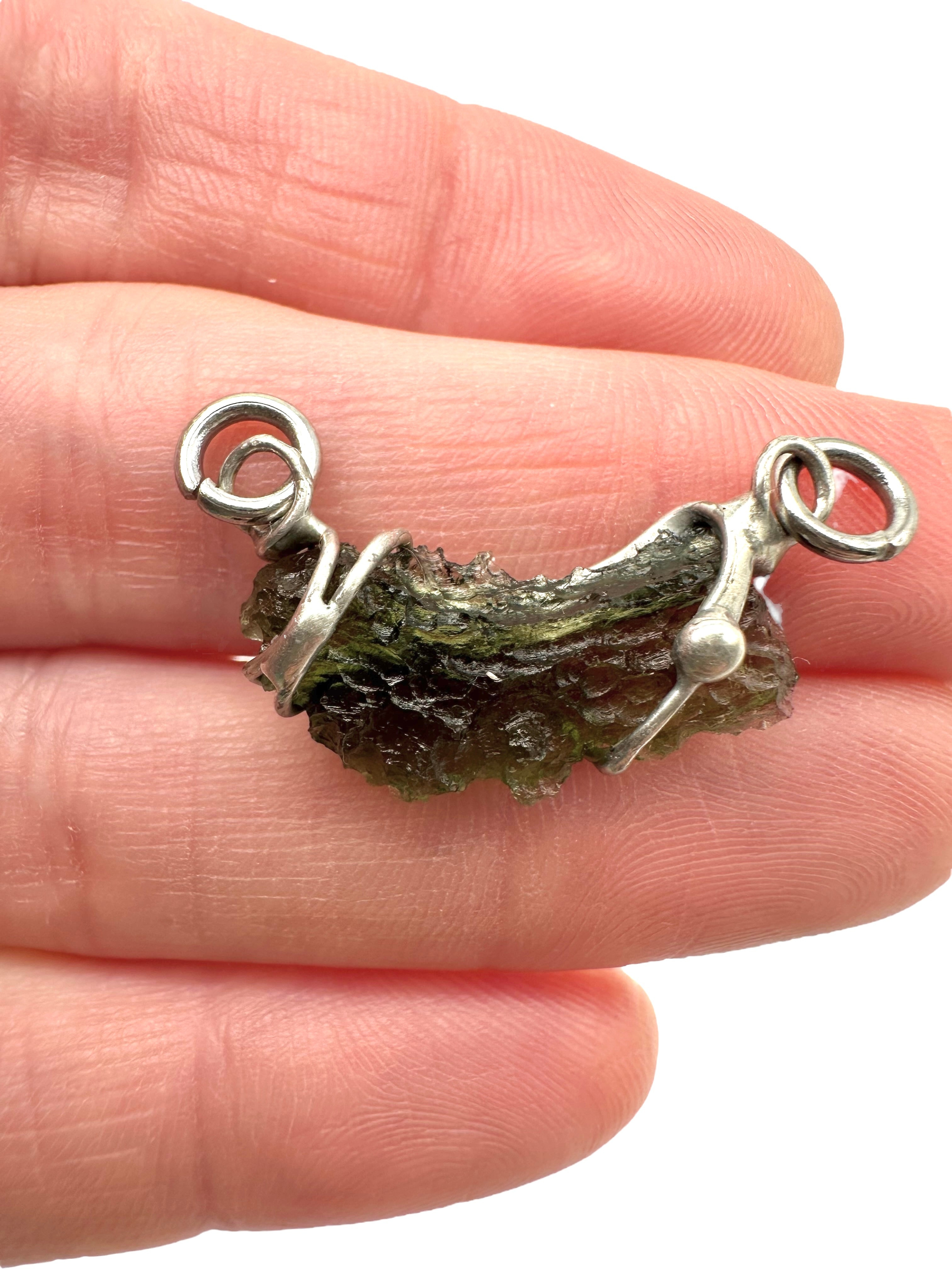Moldavite pendant