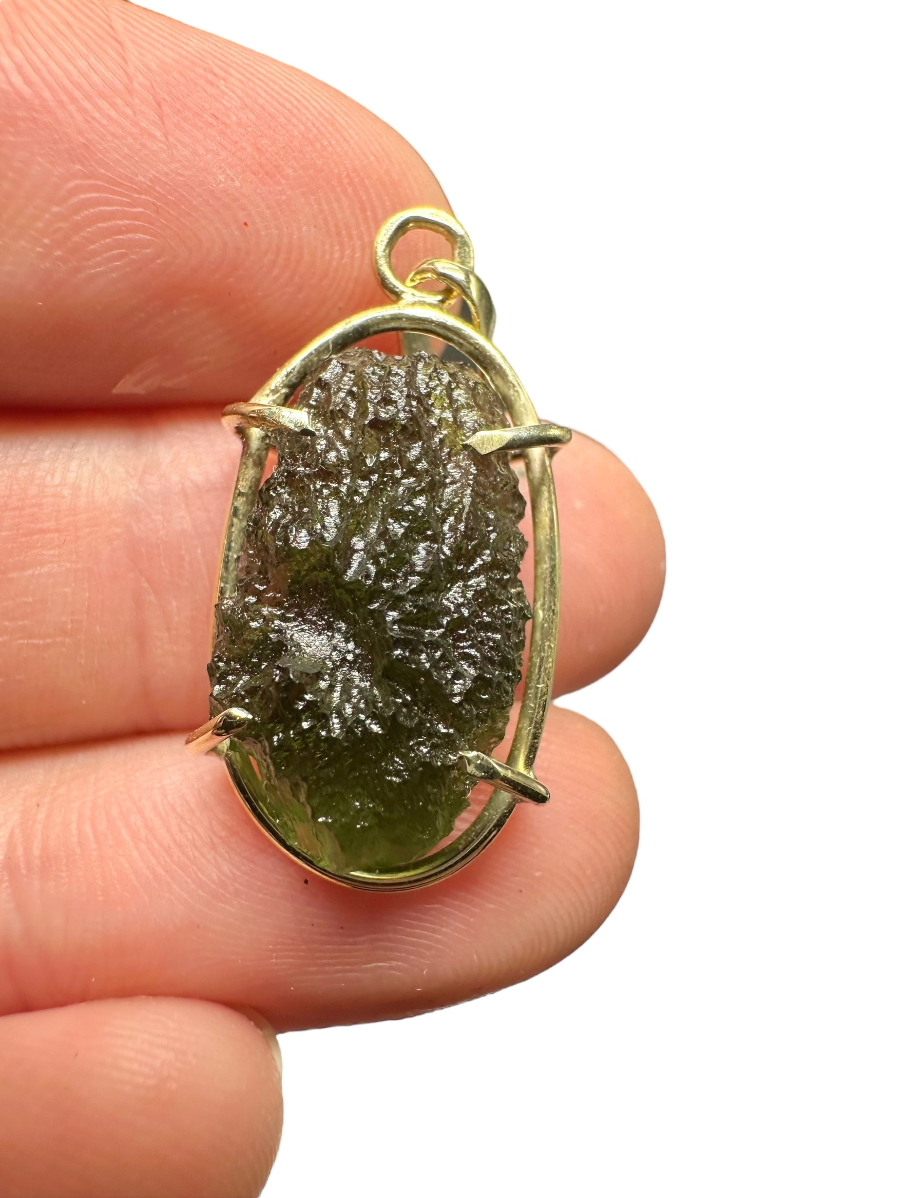 Gold moldavite pendant 3,1g - ZP/V018