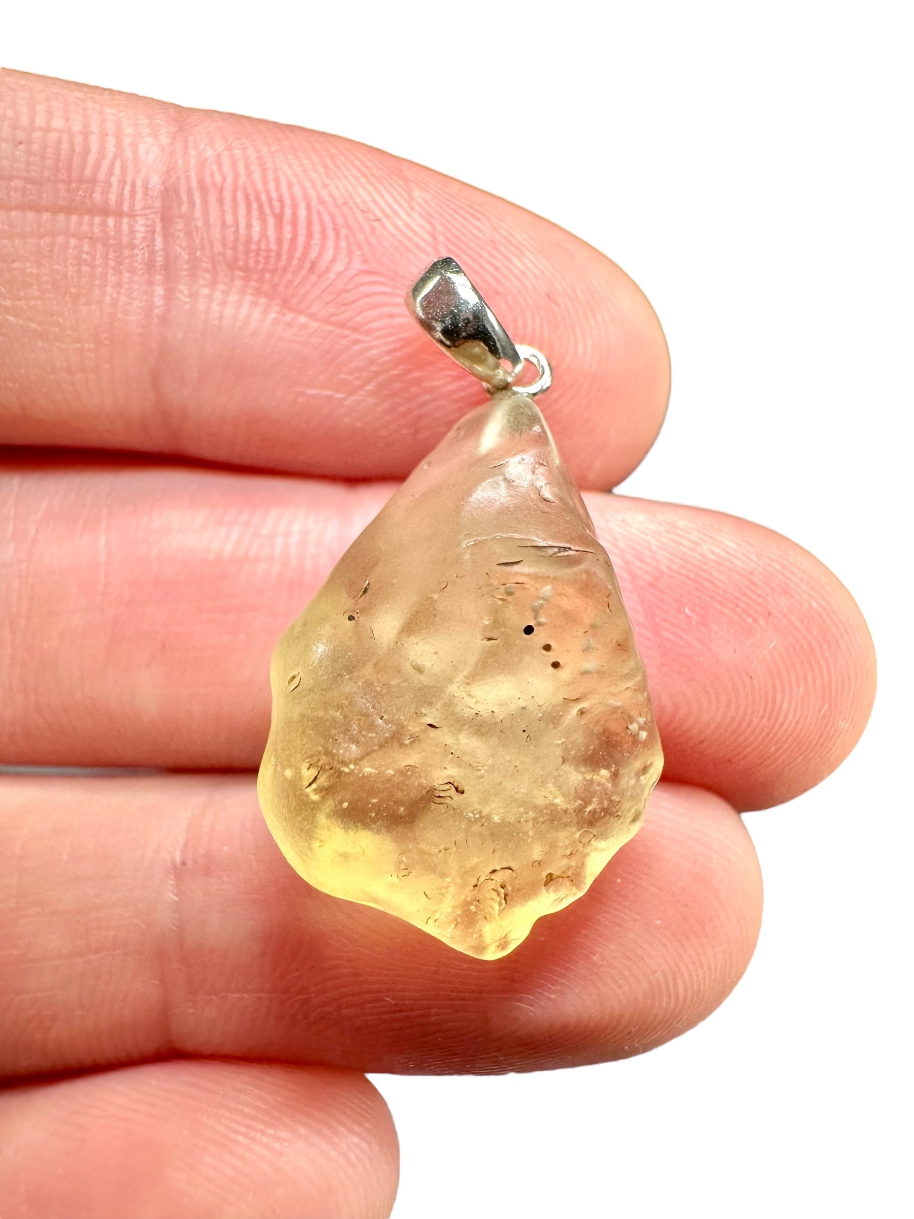 Pendente in argento con vetro libico – SP/LPS035