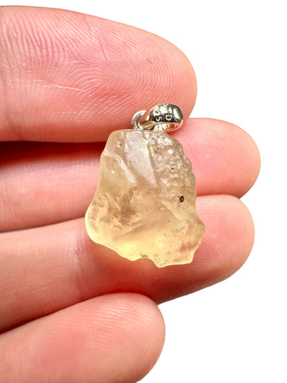 Pendente in argento con vetro libico – SP/LPS036
