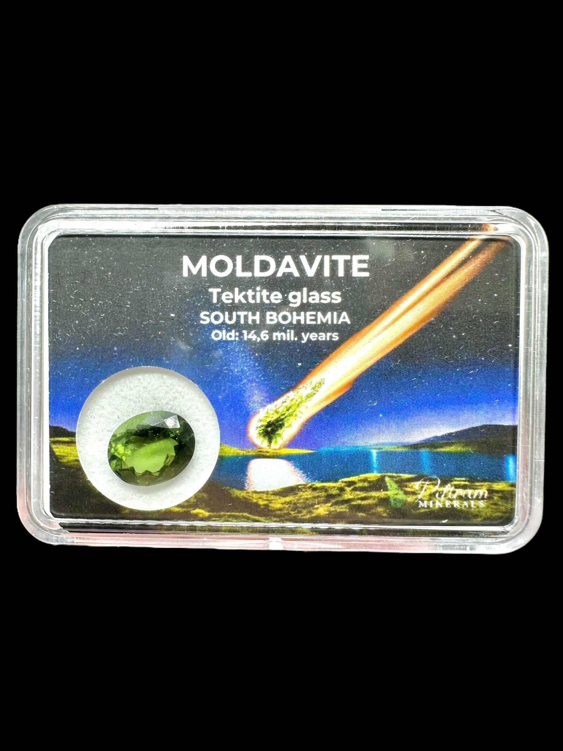 Moldavite faccettata in scatola 2,45ct - BV049