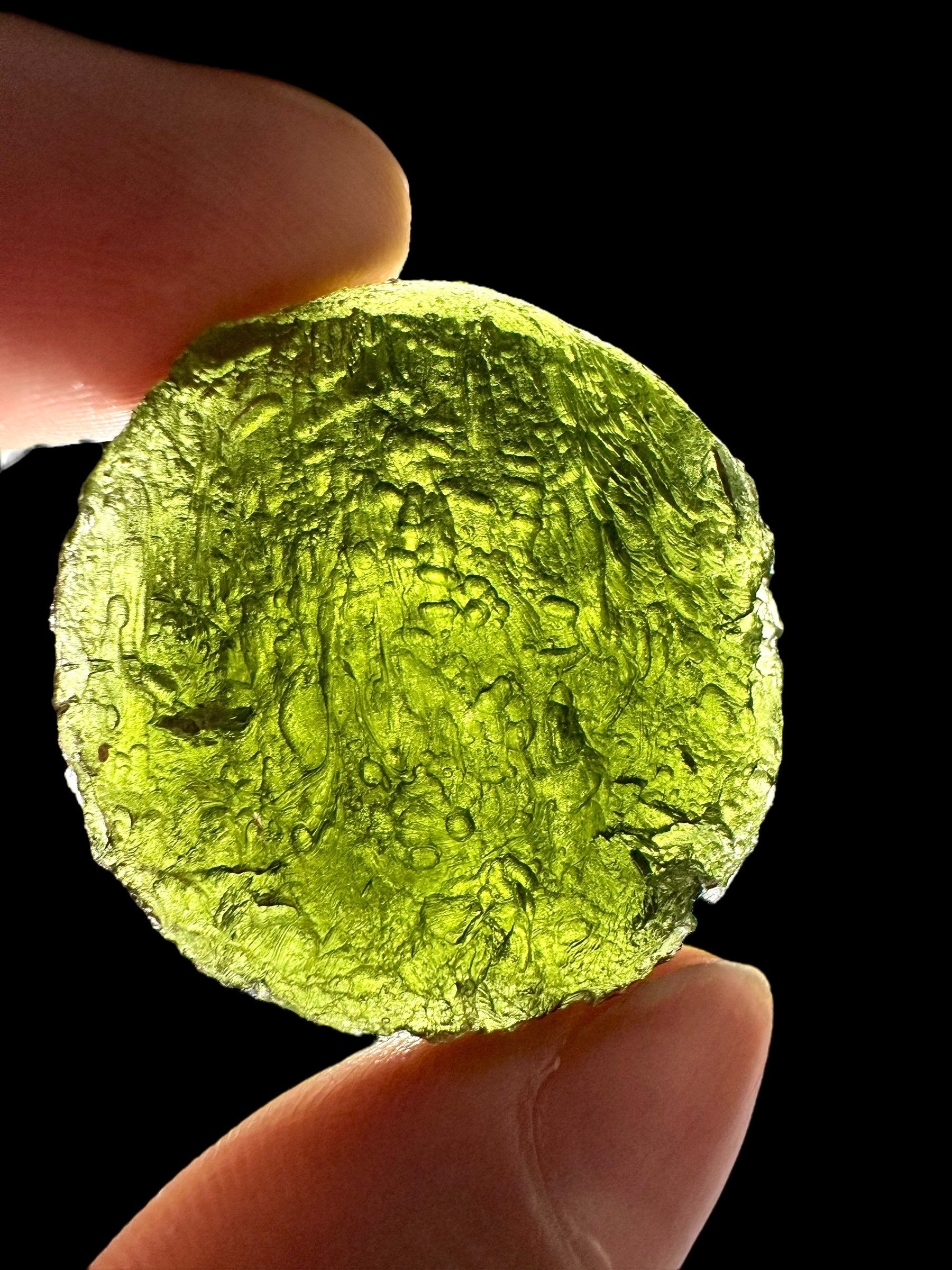 Moldavite – Nesmen – Zahrada – 21,8g - V1876