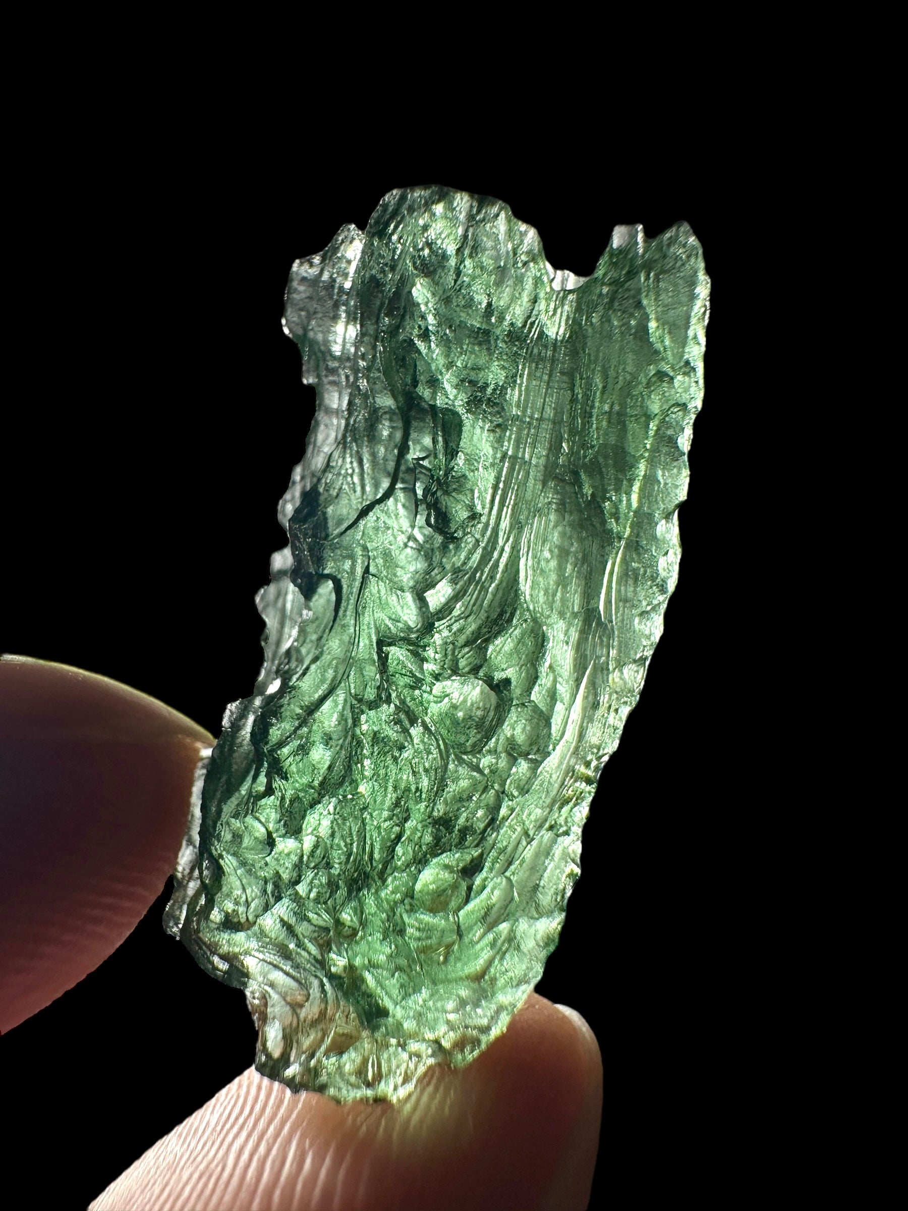 Moldavite – Marouskovo pole – 3,9g - V2186