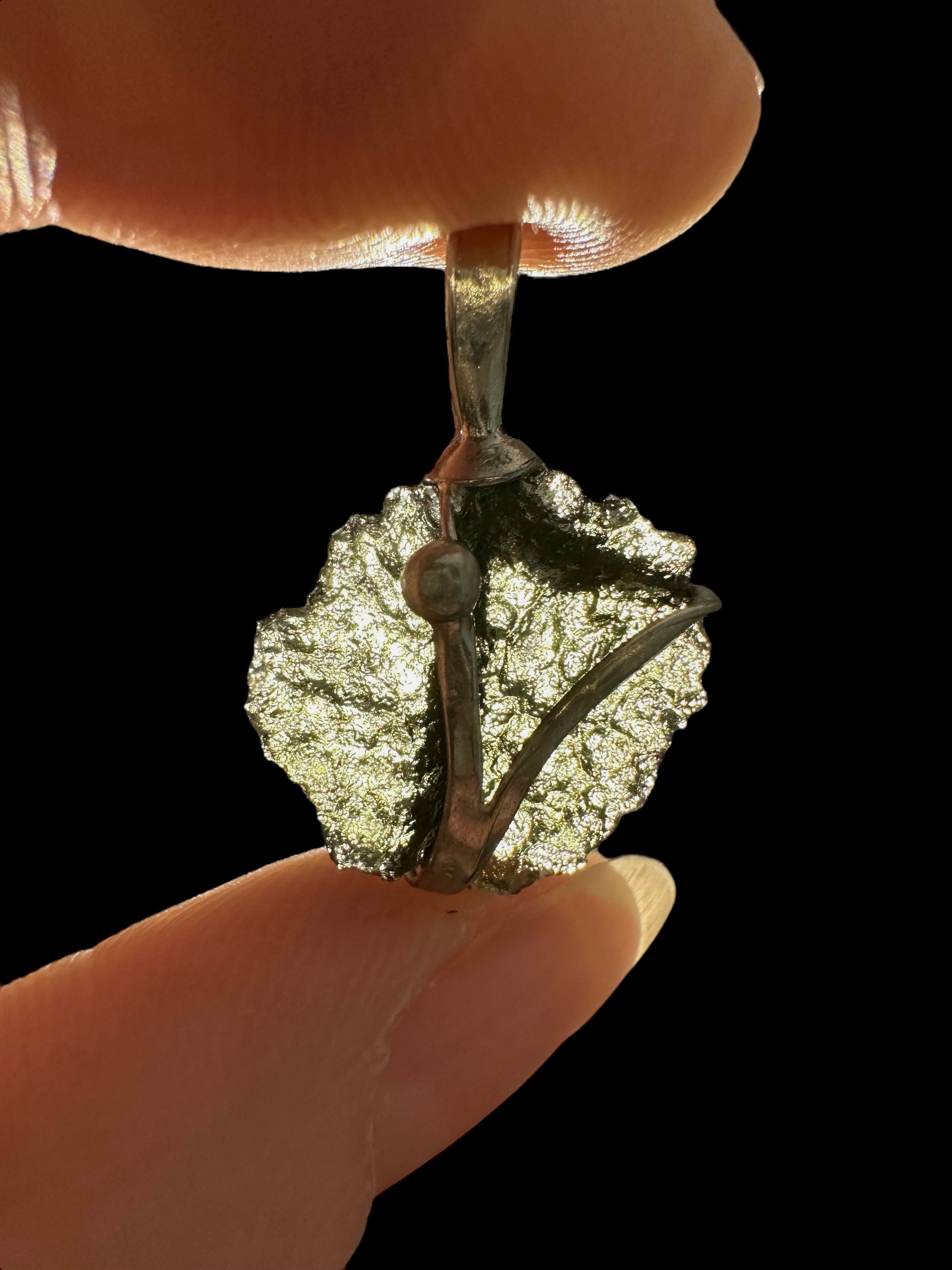 Moldavite pendant - P/V284
