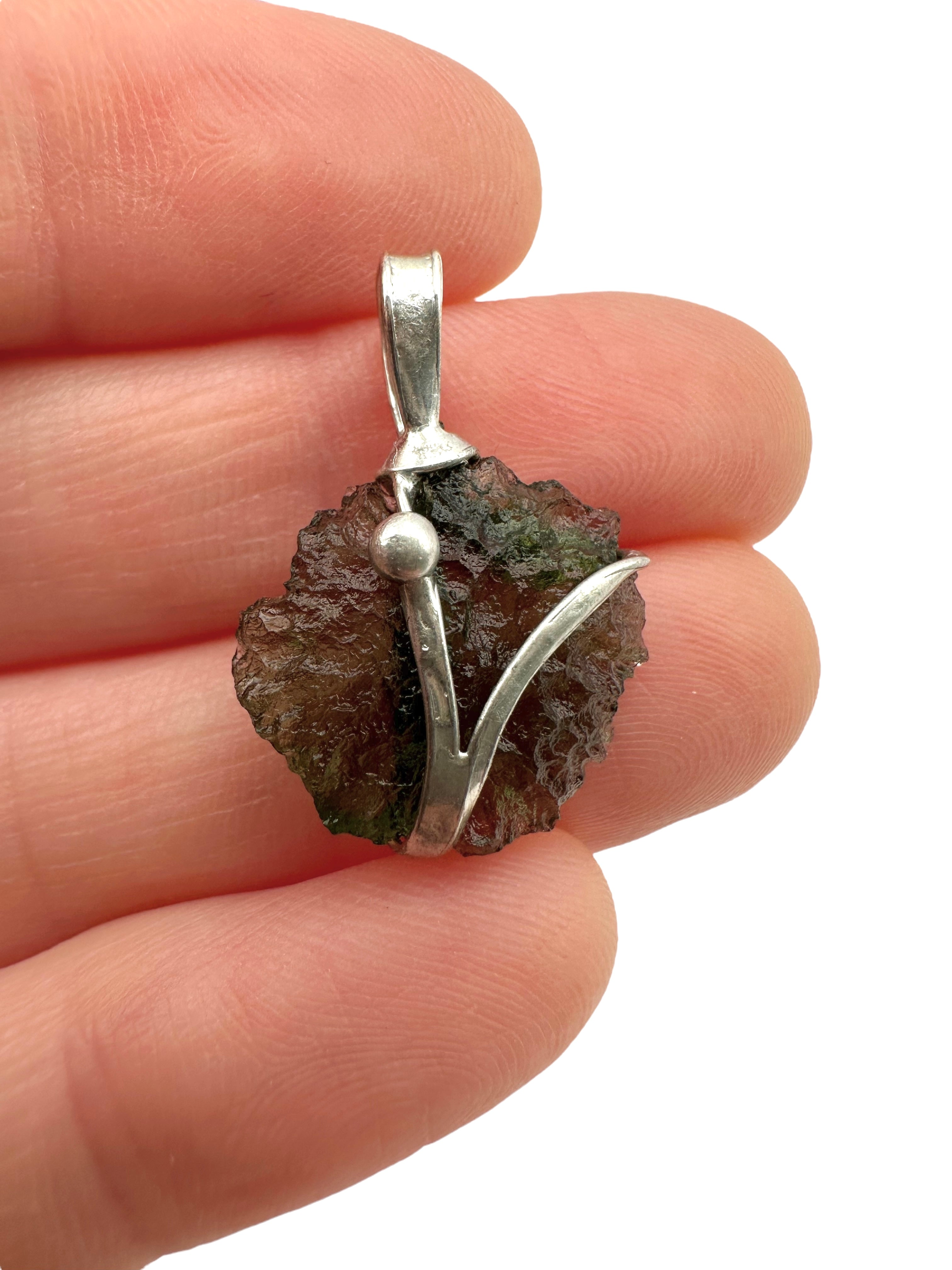 Moldavite pendant