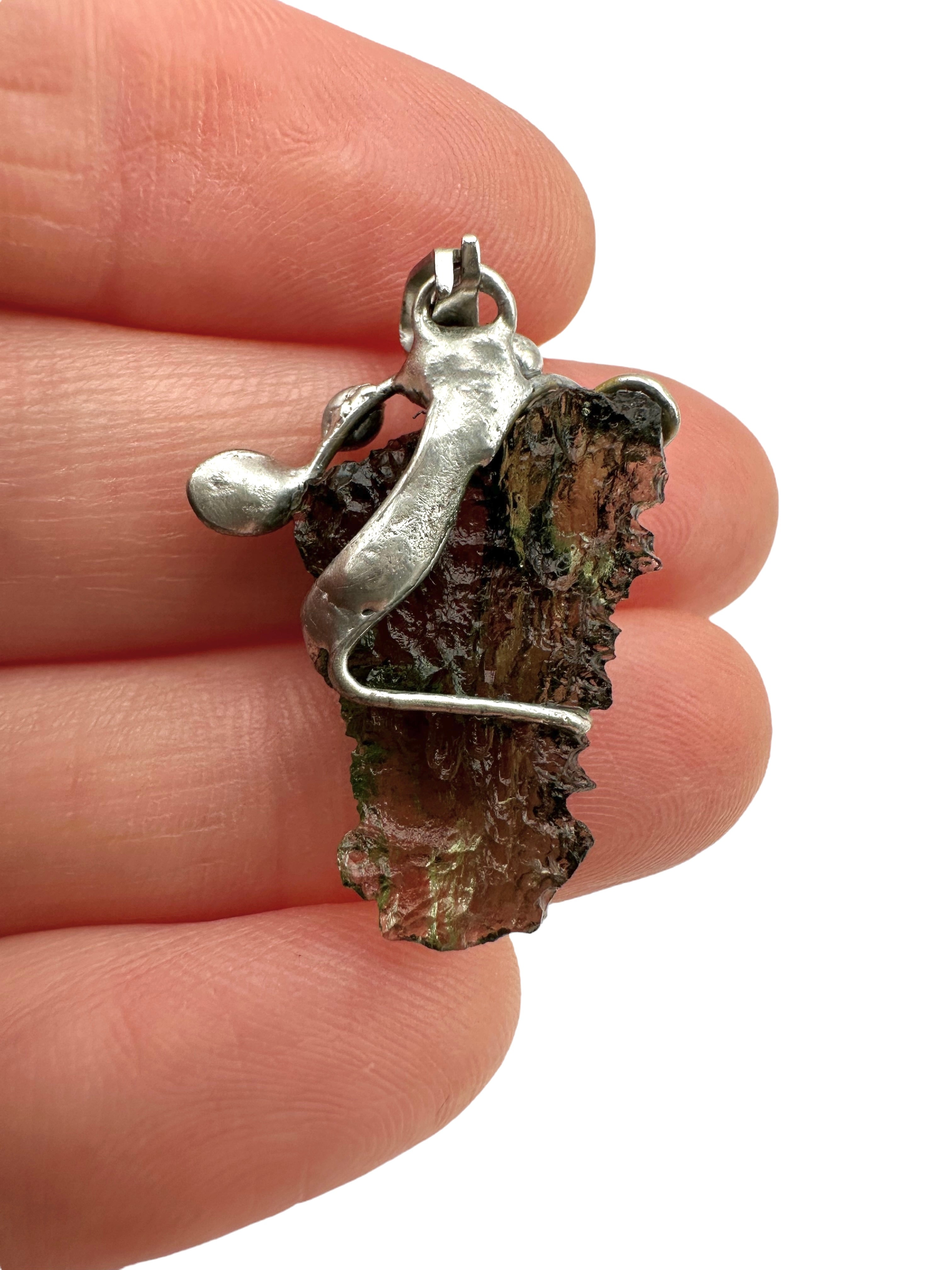 Moldavite pendant - P/V285