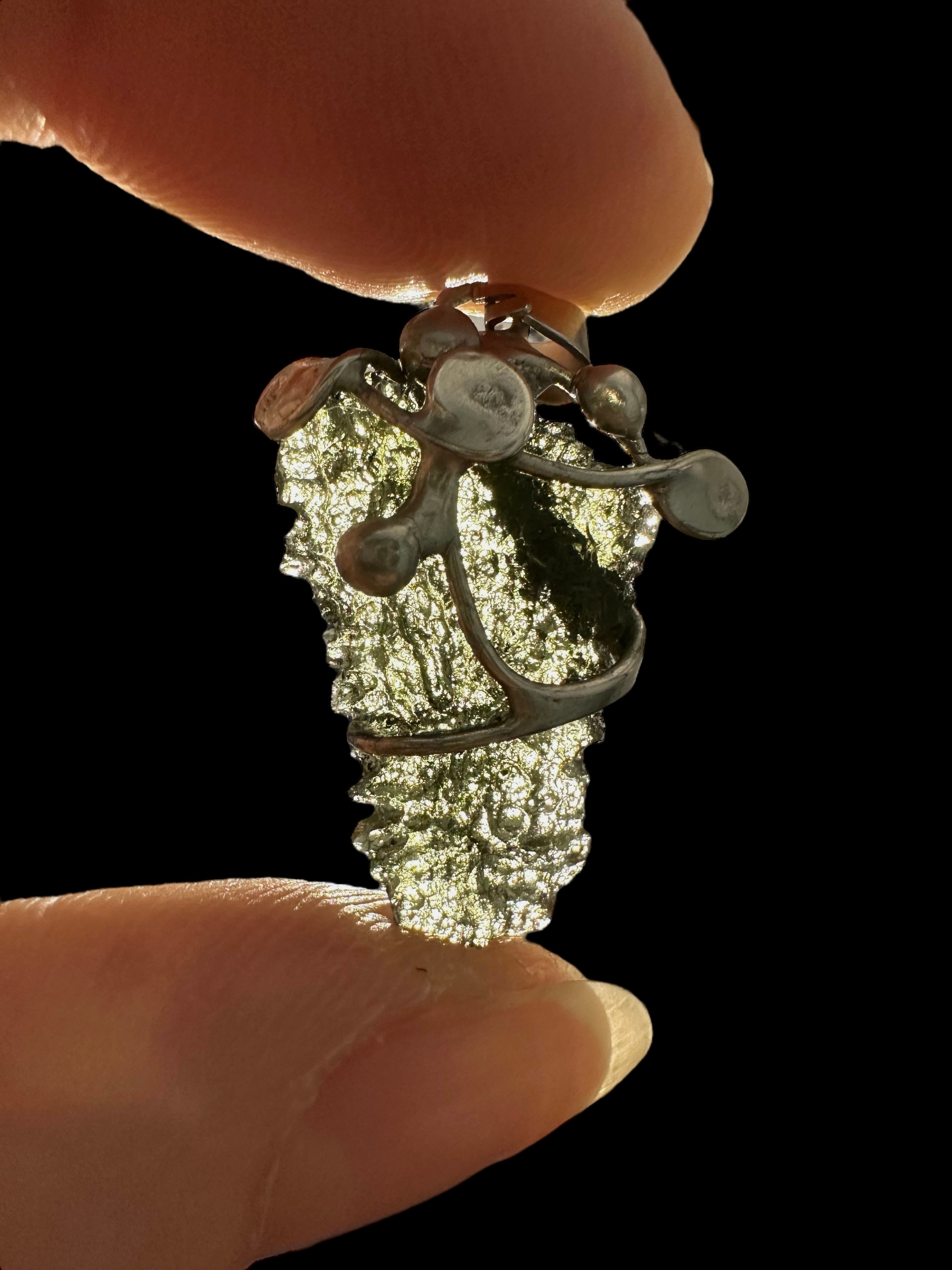 Moldavite pendant - P/V285