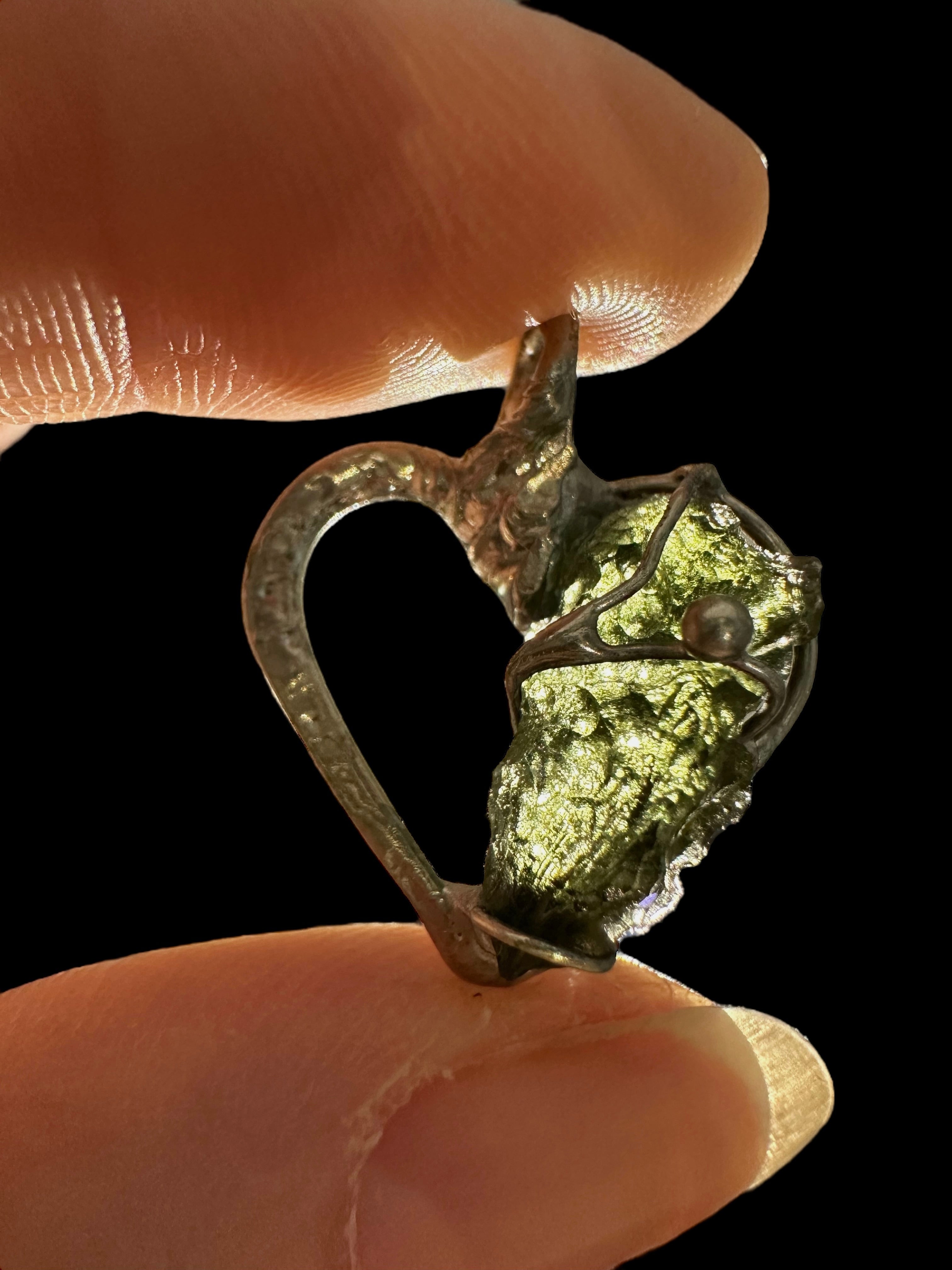 Moldavite pendant - P/V286
