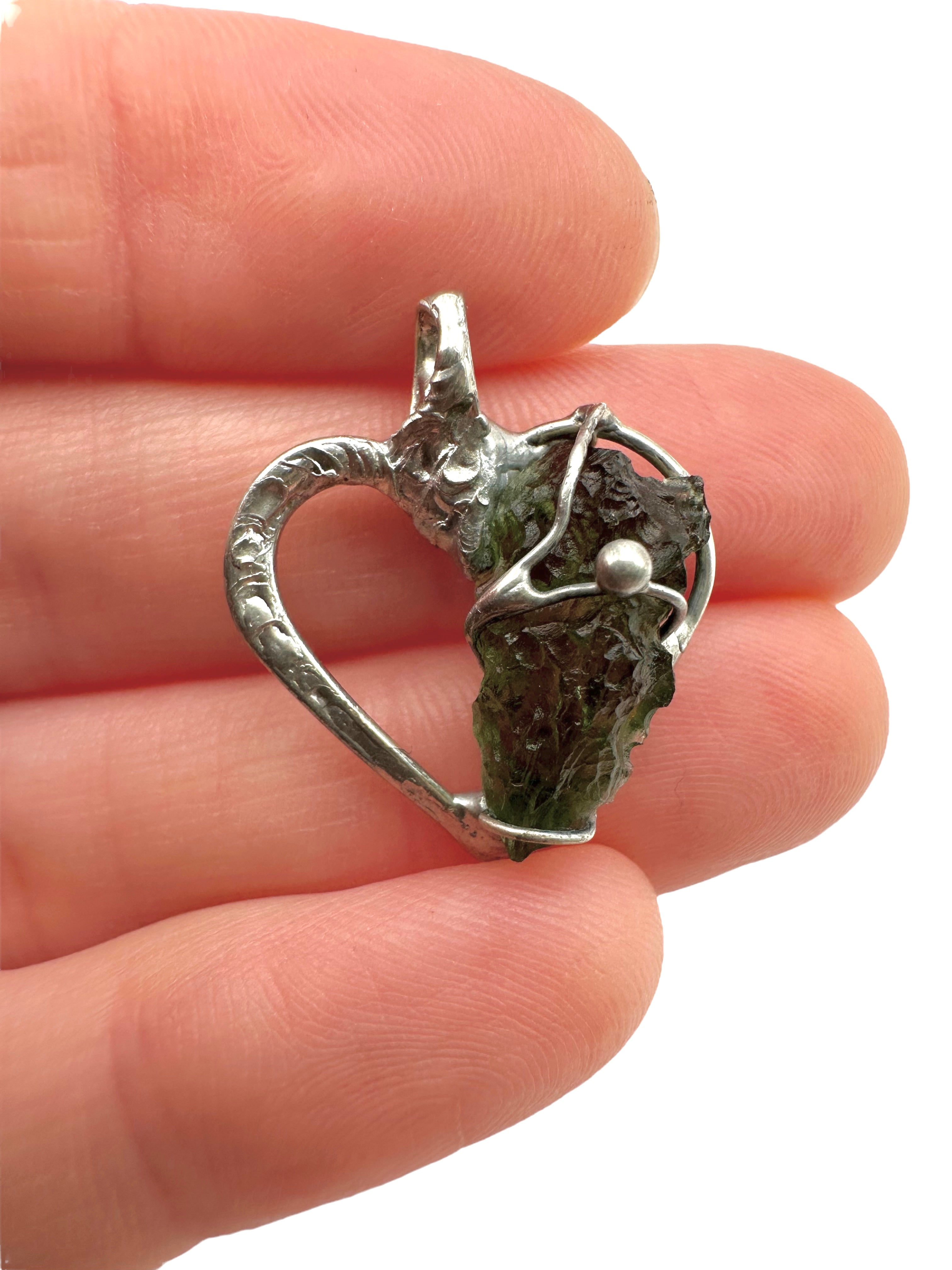 Moldavite pendant