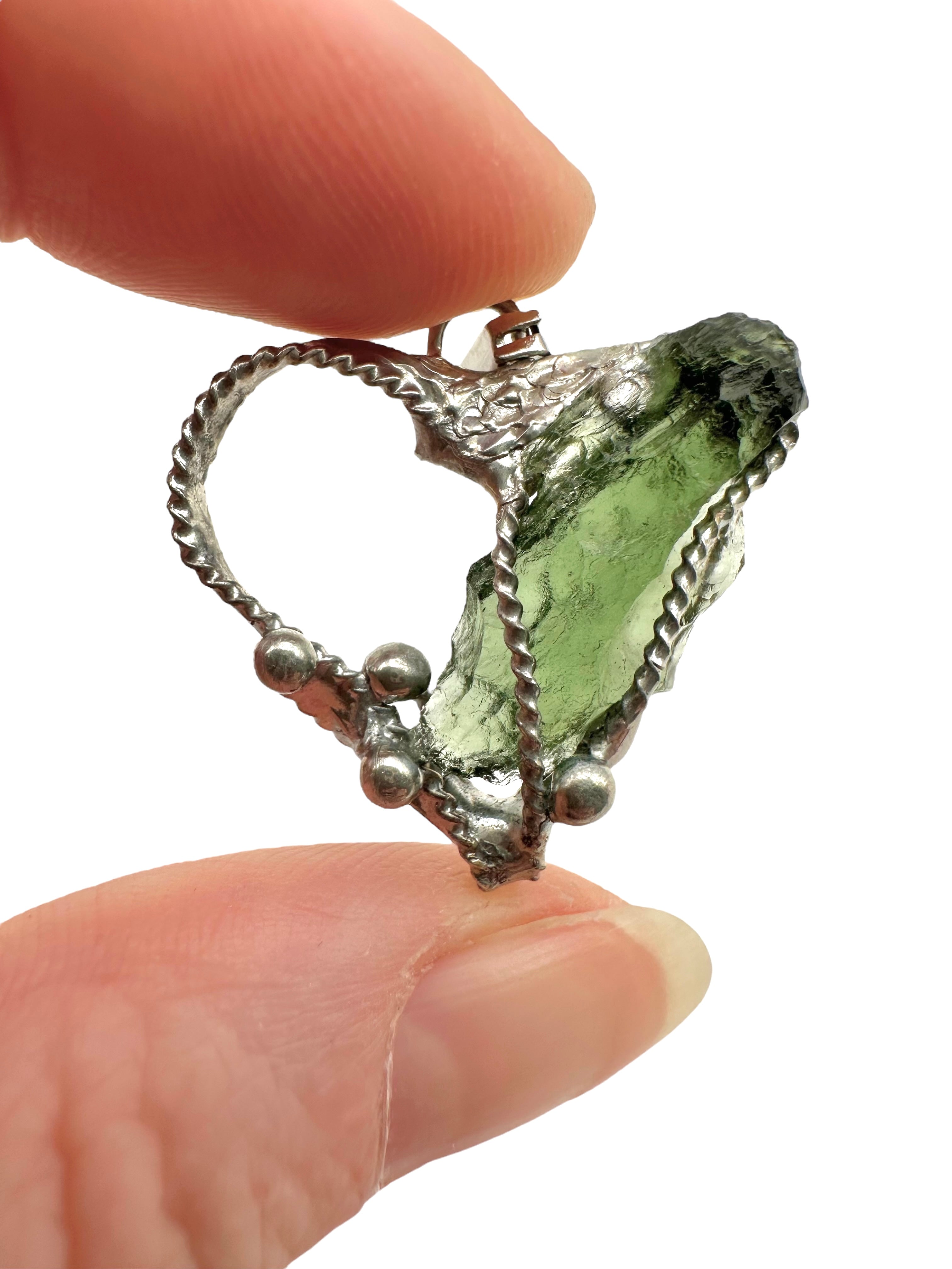 Moldavite pendant - P/V287