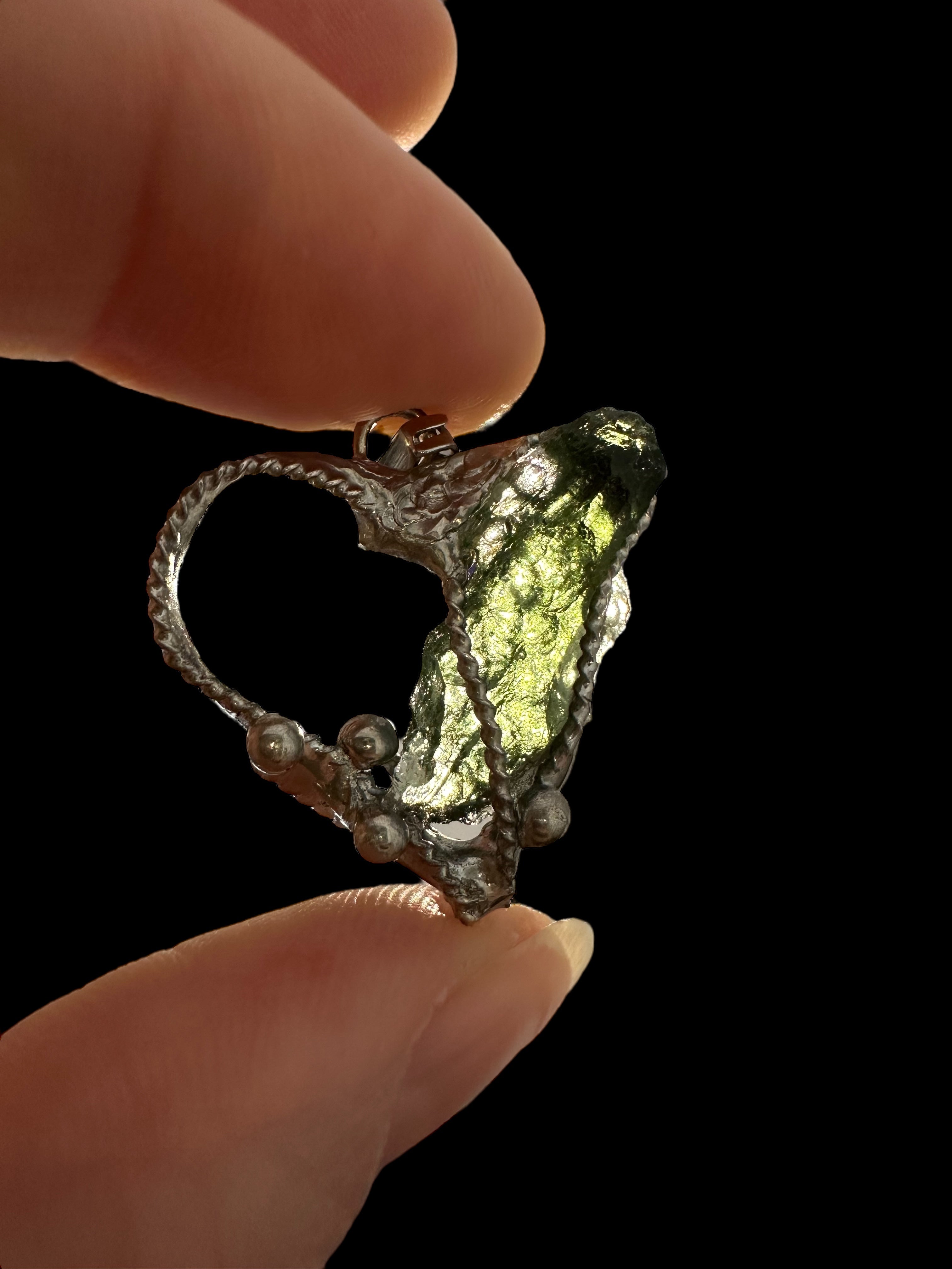 Moldavite pendant - P/V287