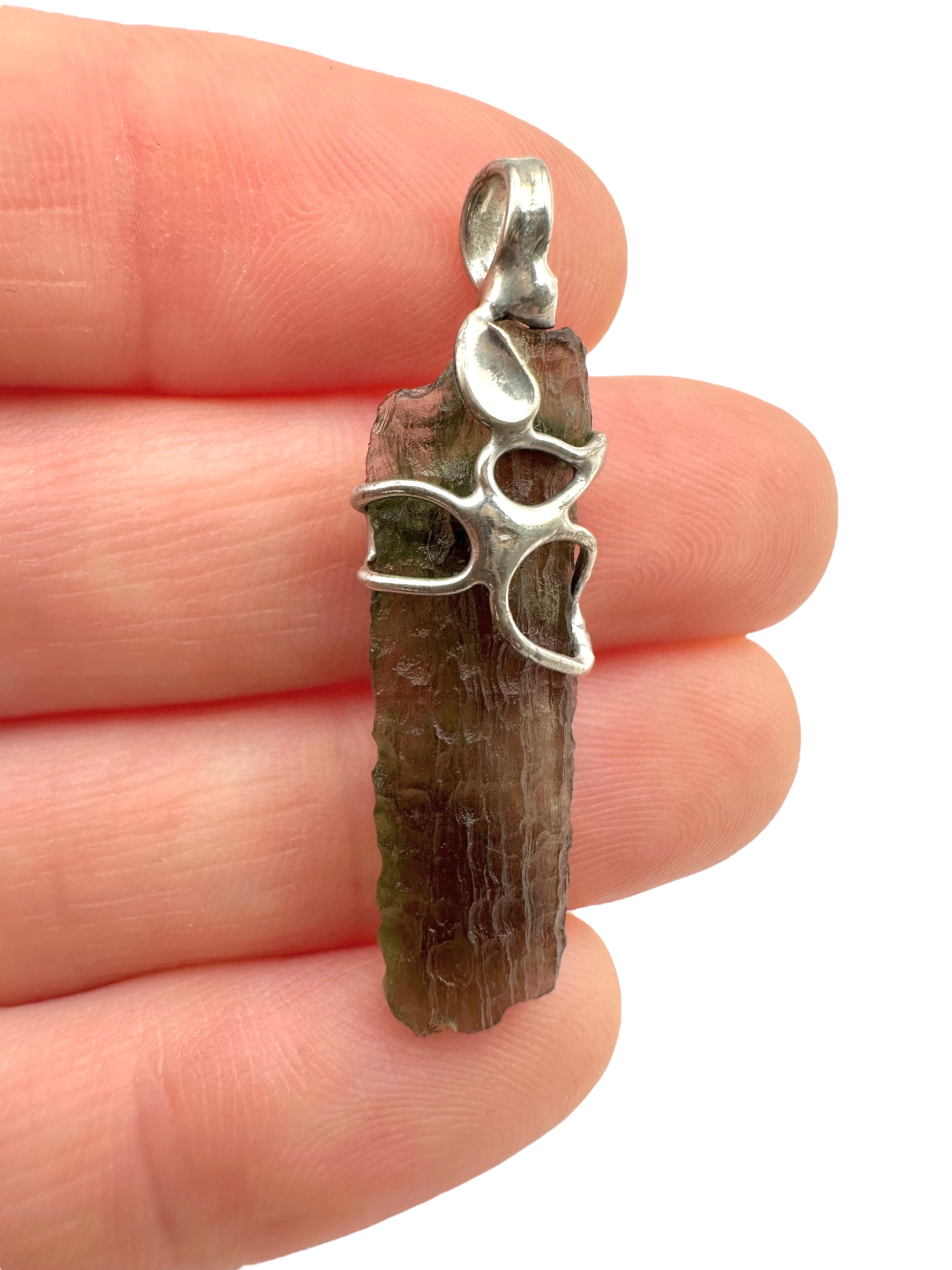 Moldavite pendant