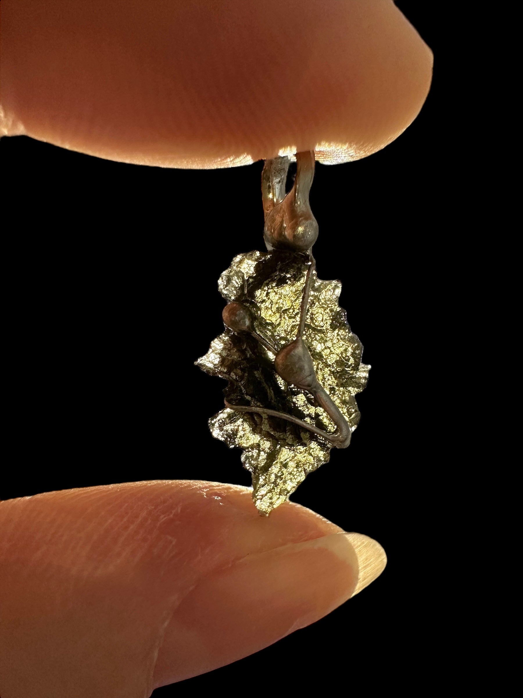 Moldavite pendant - P/V289