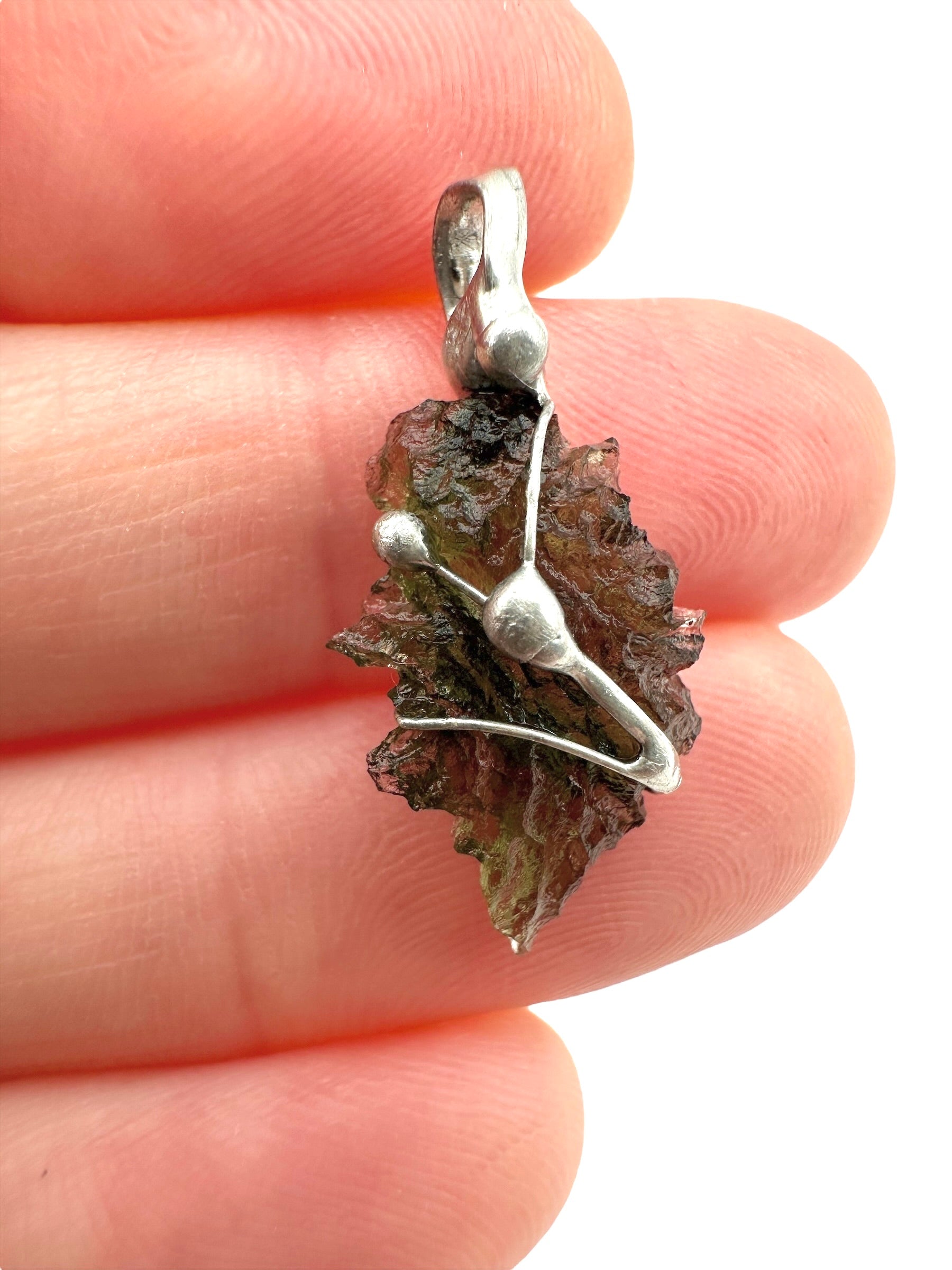 Moldavite pendant