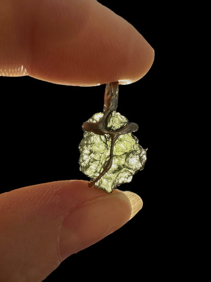 Moldavite pendant