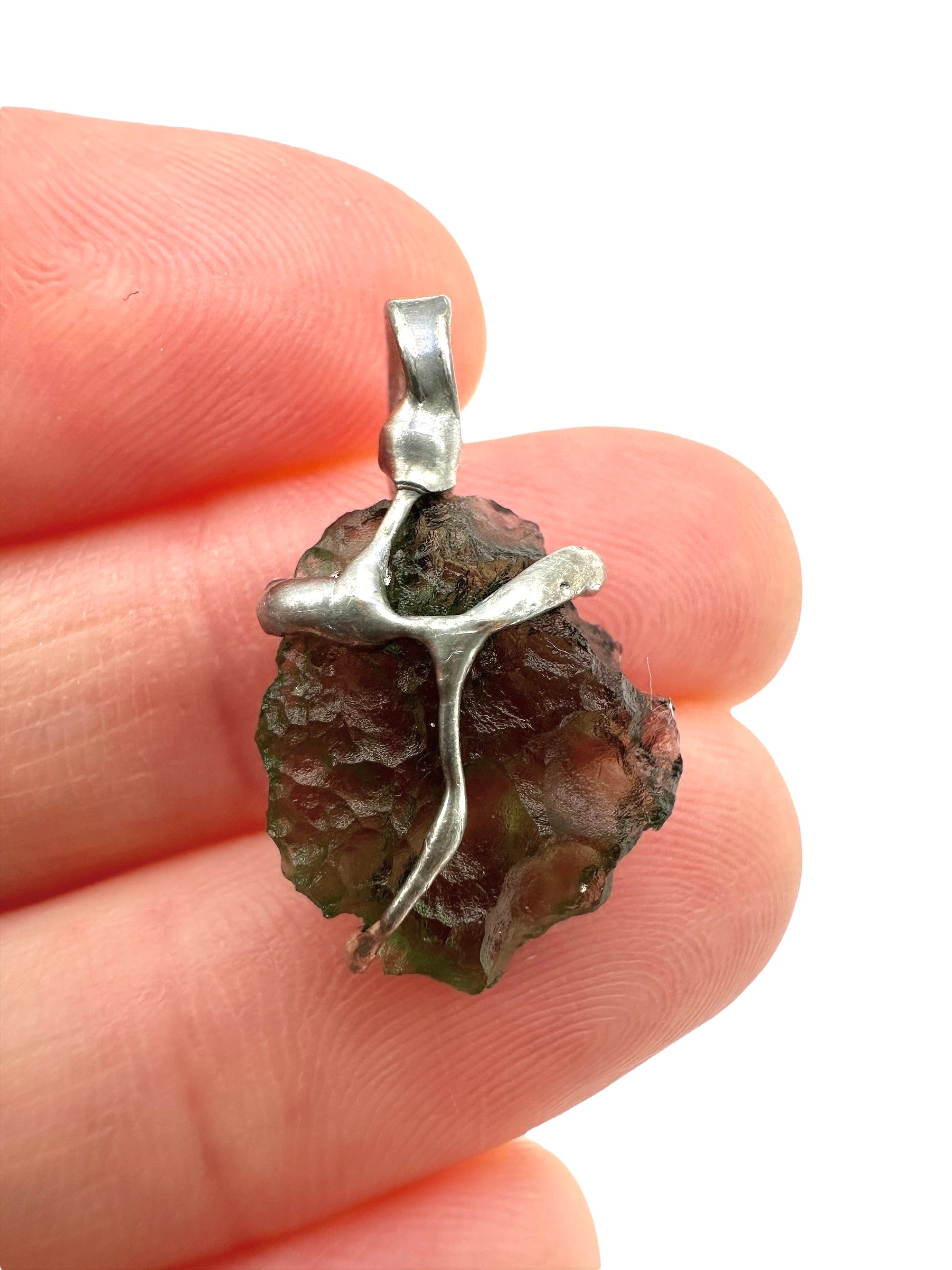 Moldavite pendant