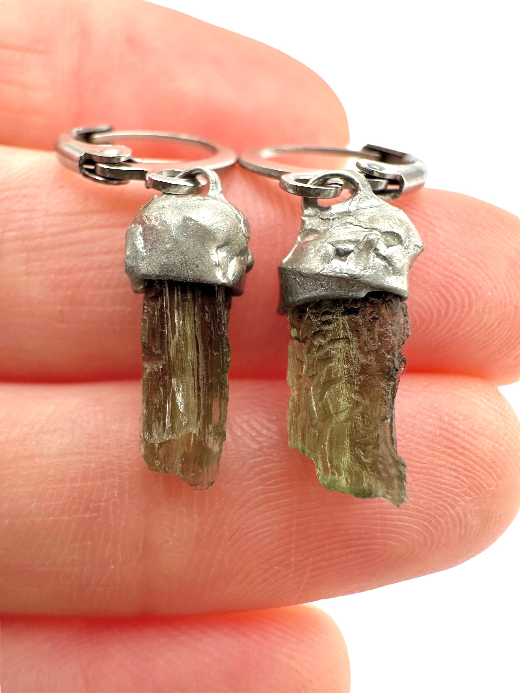 Moldavite earrings