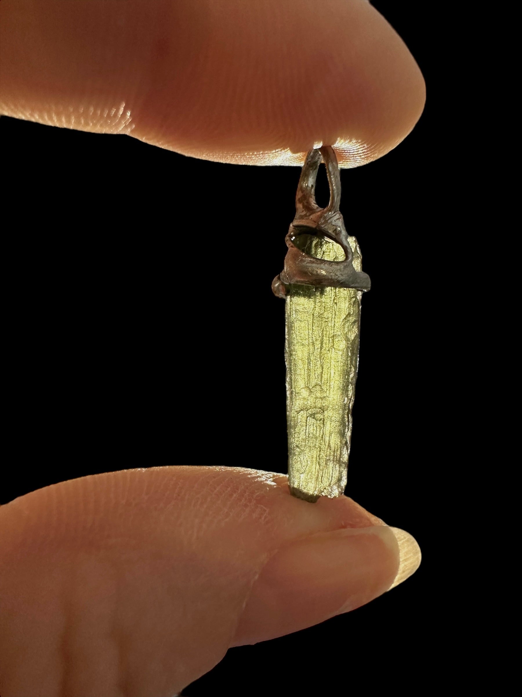 Moldavite pendant - P/V291