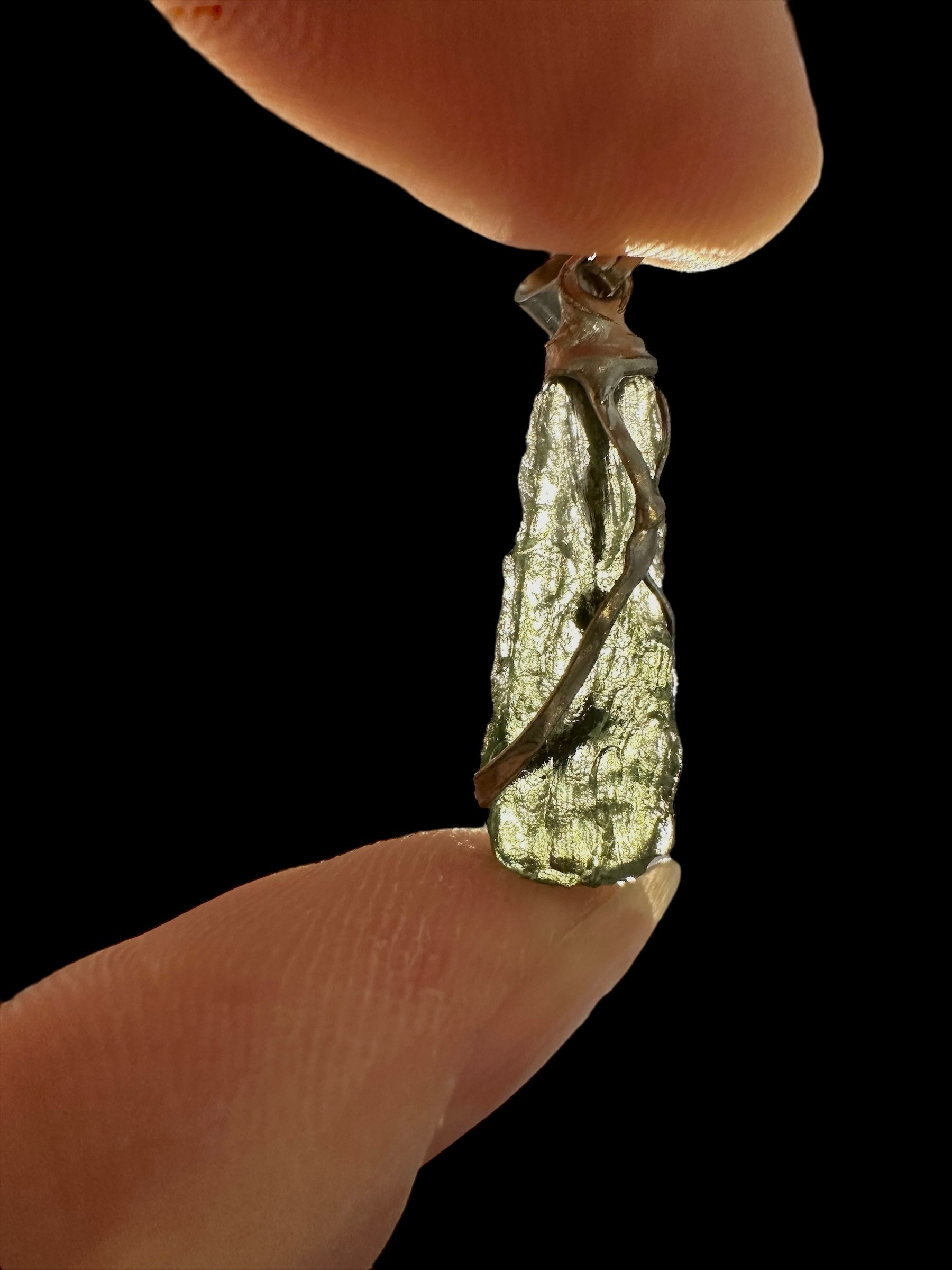 Moldavite pendant - P/V292