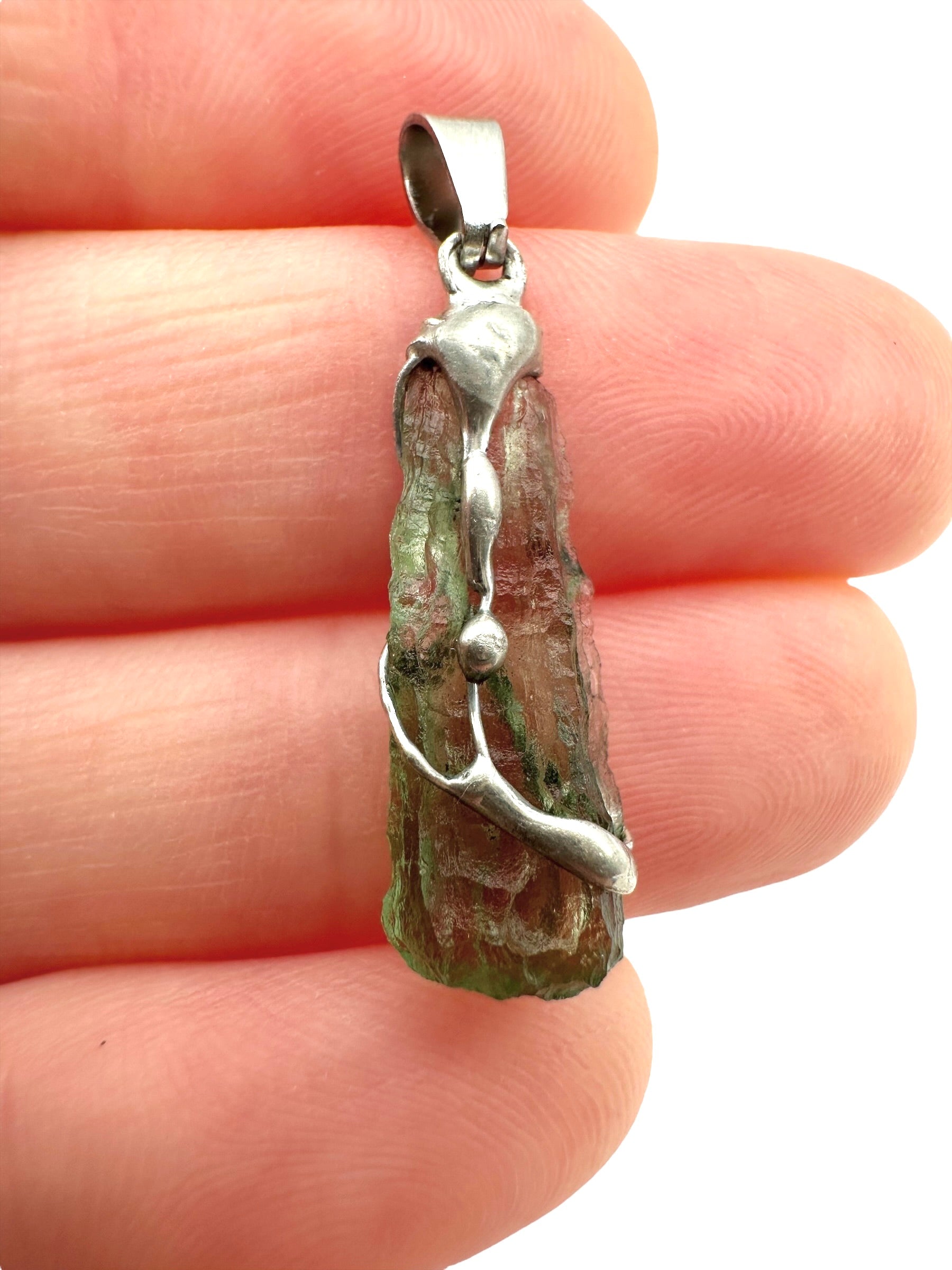 Moldavite pendant