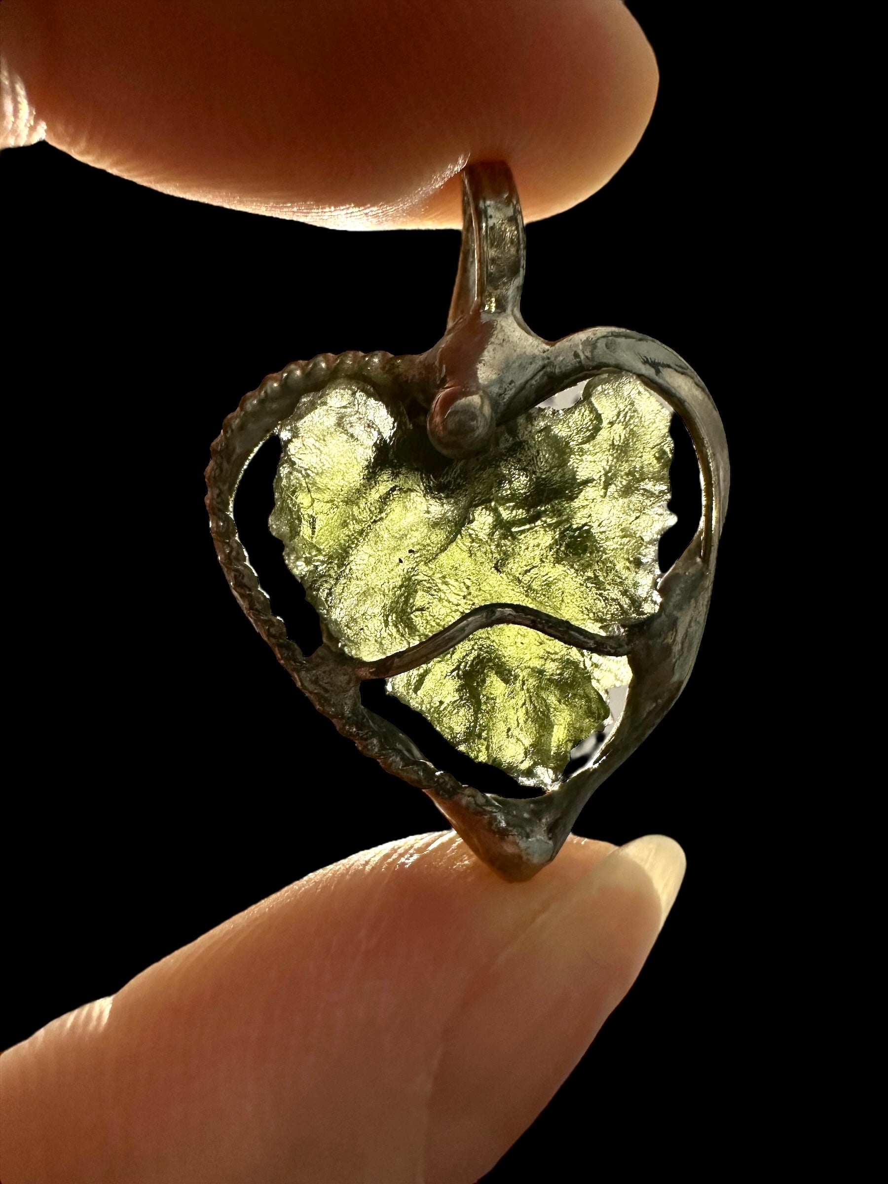 Moldavite pendant - P/V293