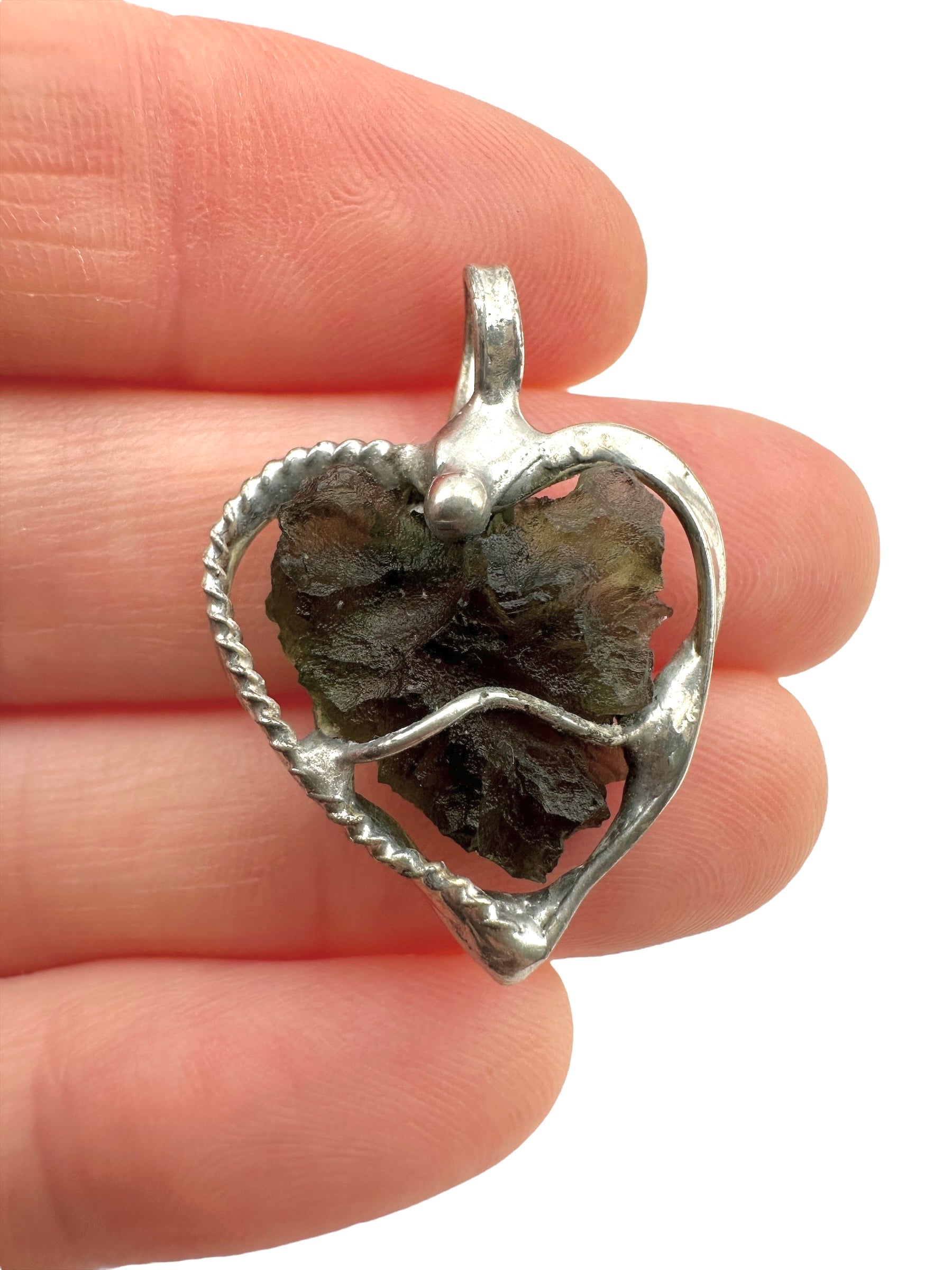 Moldavite pendant