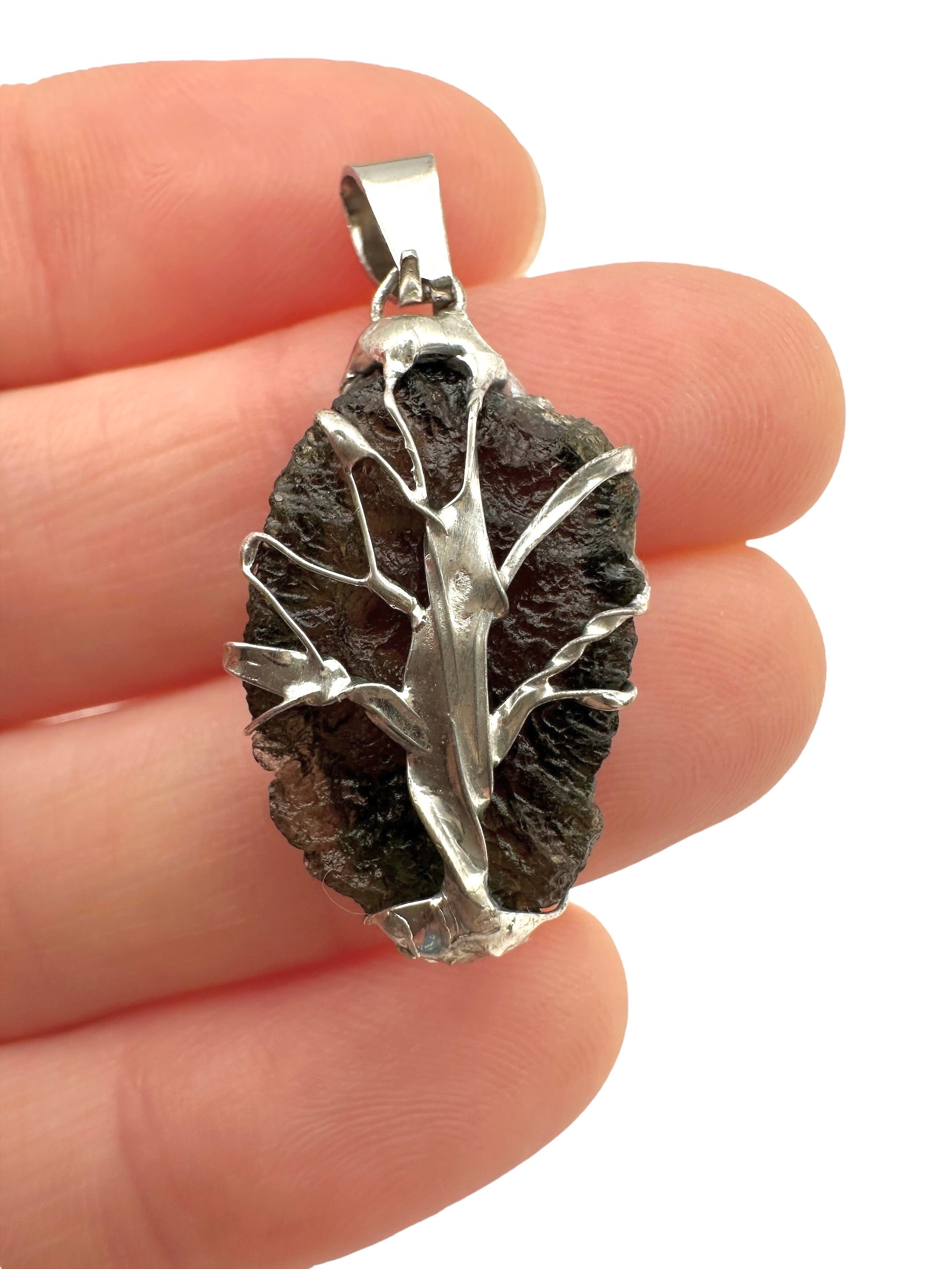 Moldavite pendant