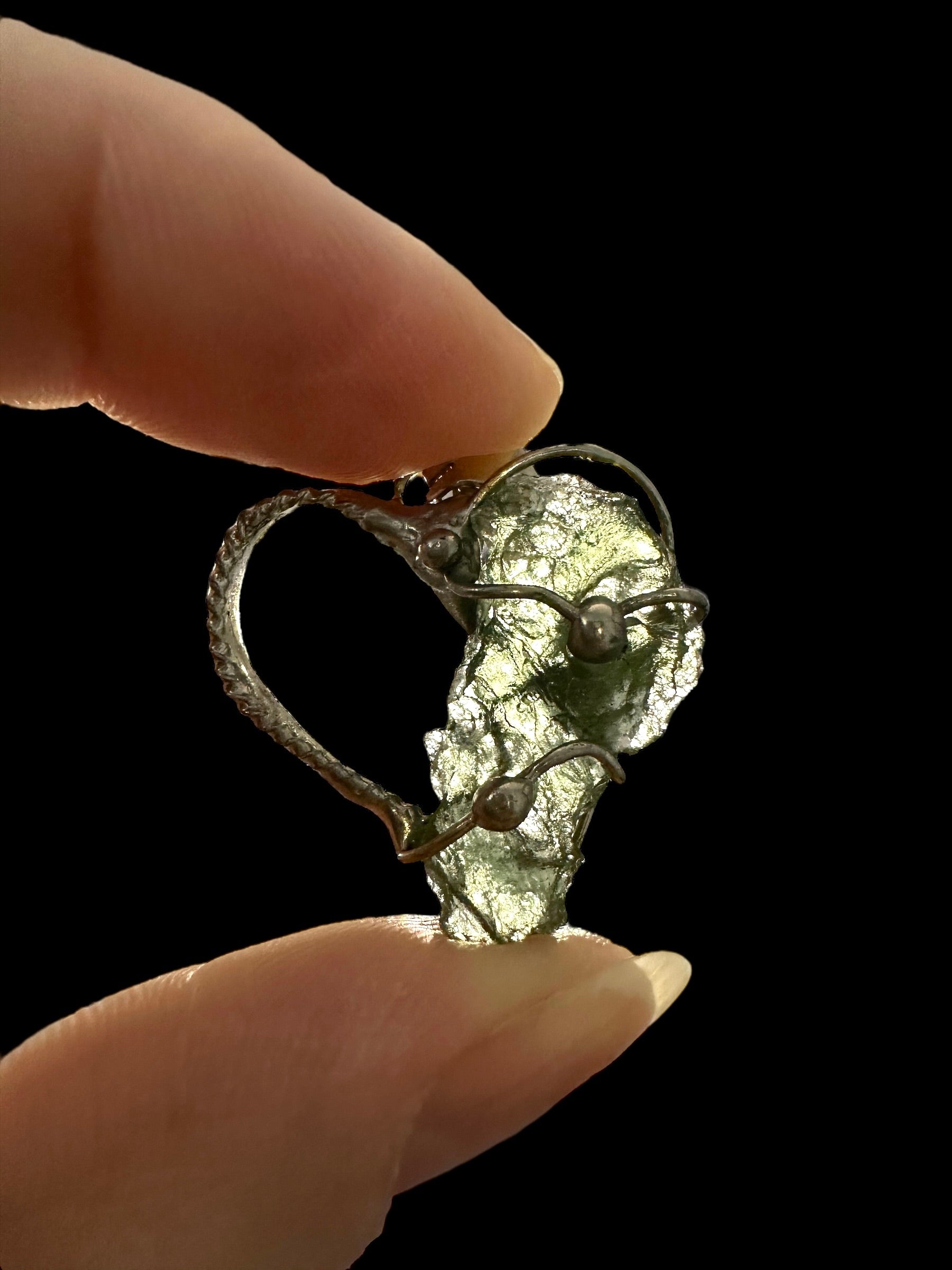 Moldavite pendant - P/V296