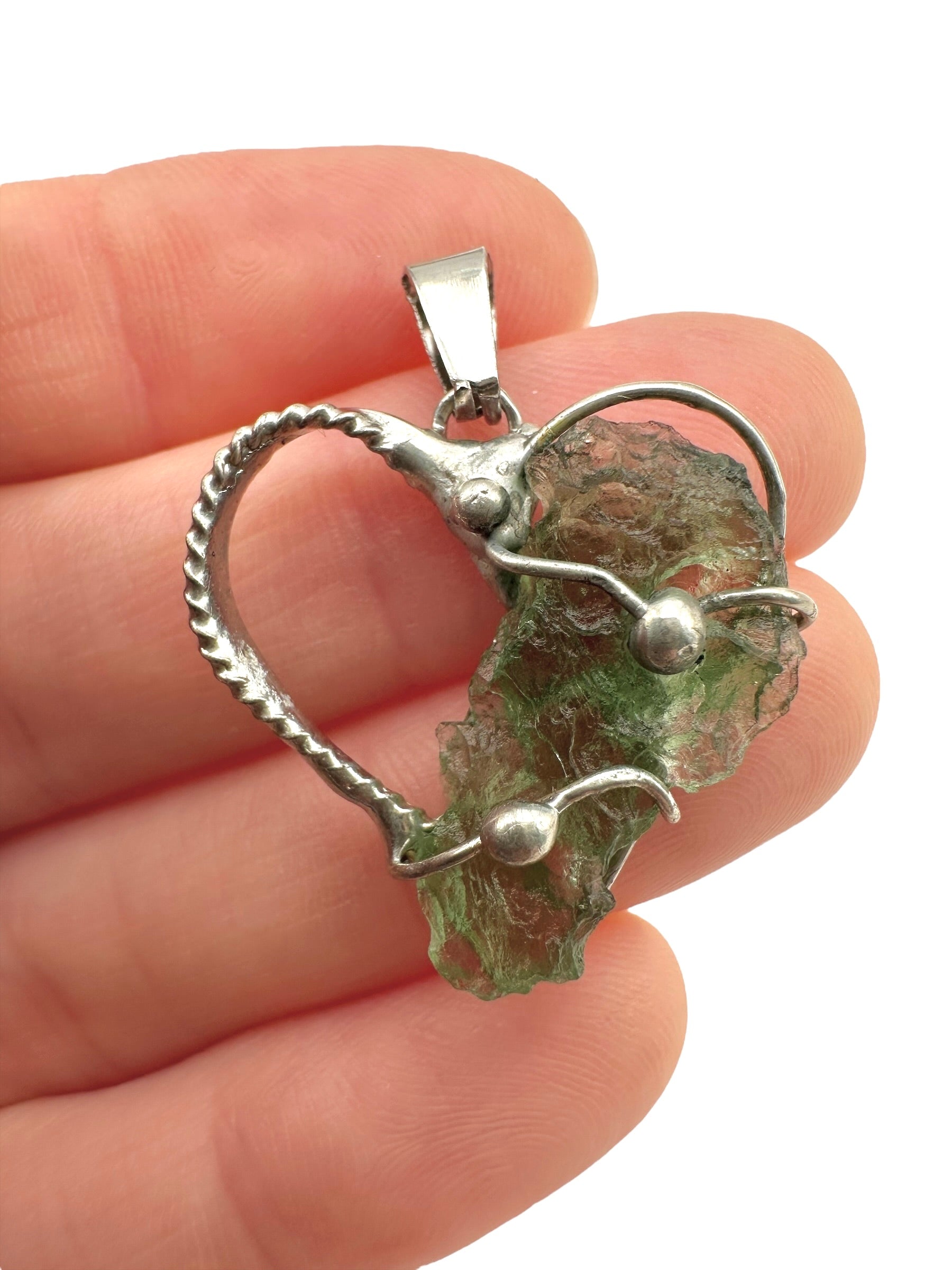 Moldavite pendant