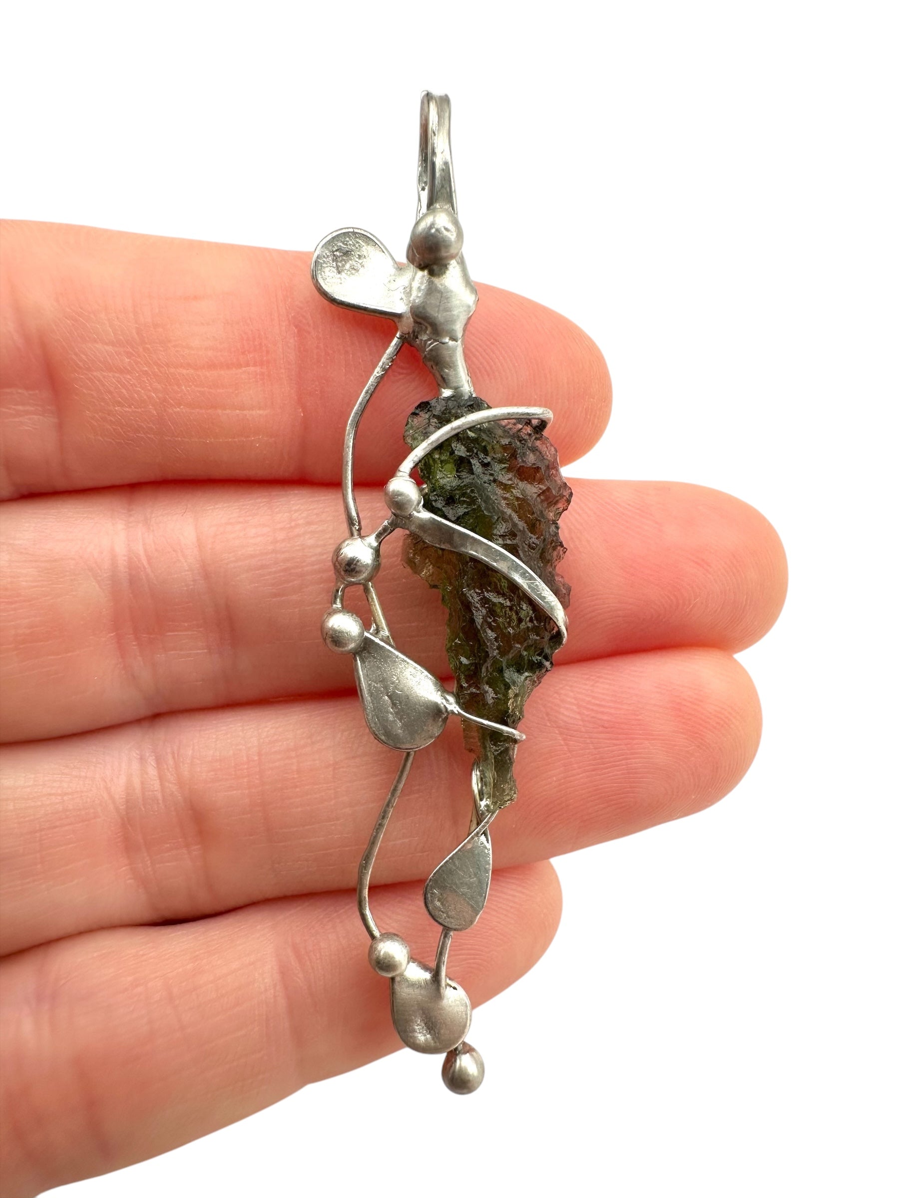 Moldavite pendant