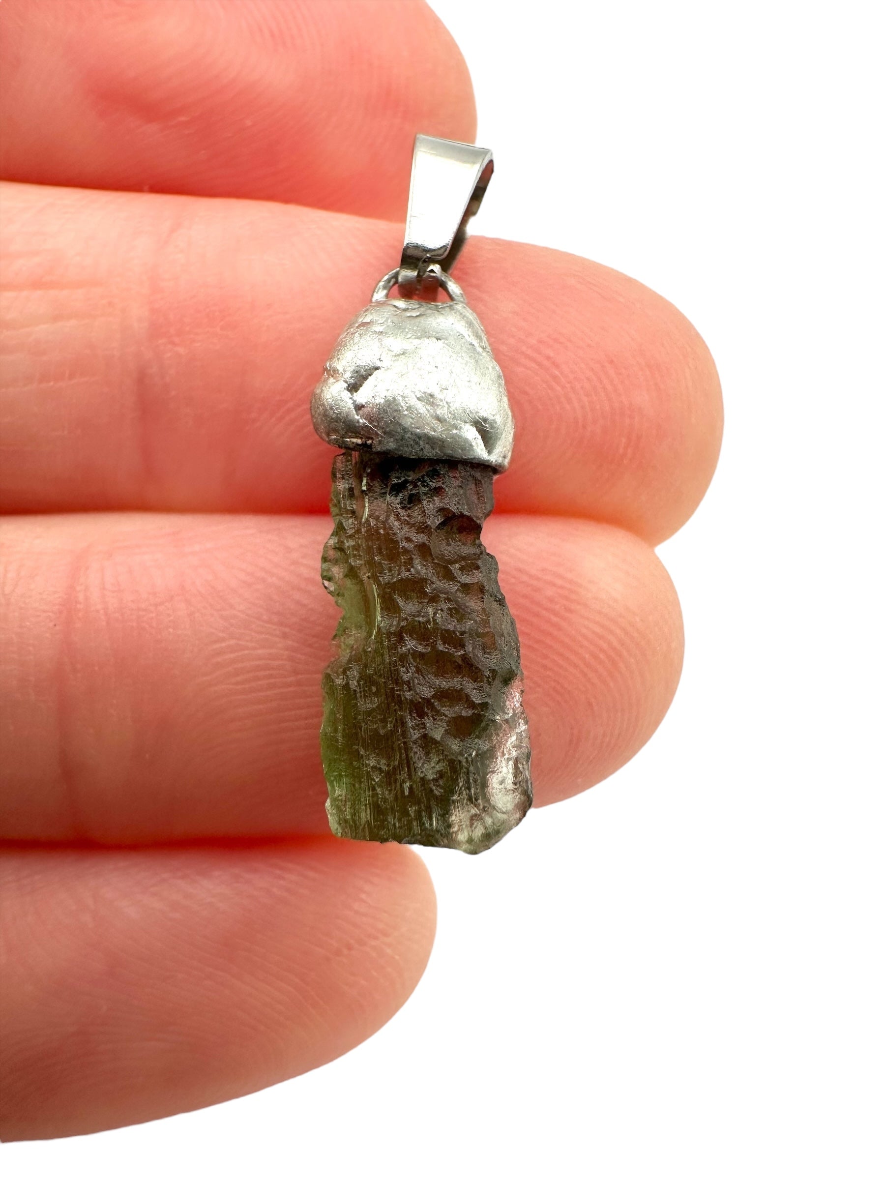 Moldavite pendant