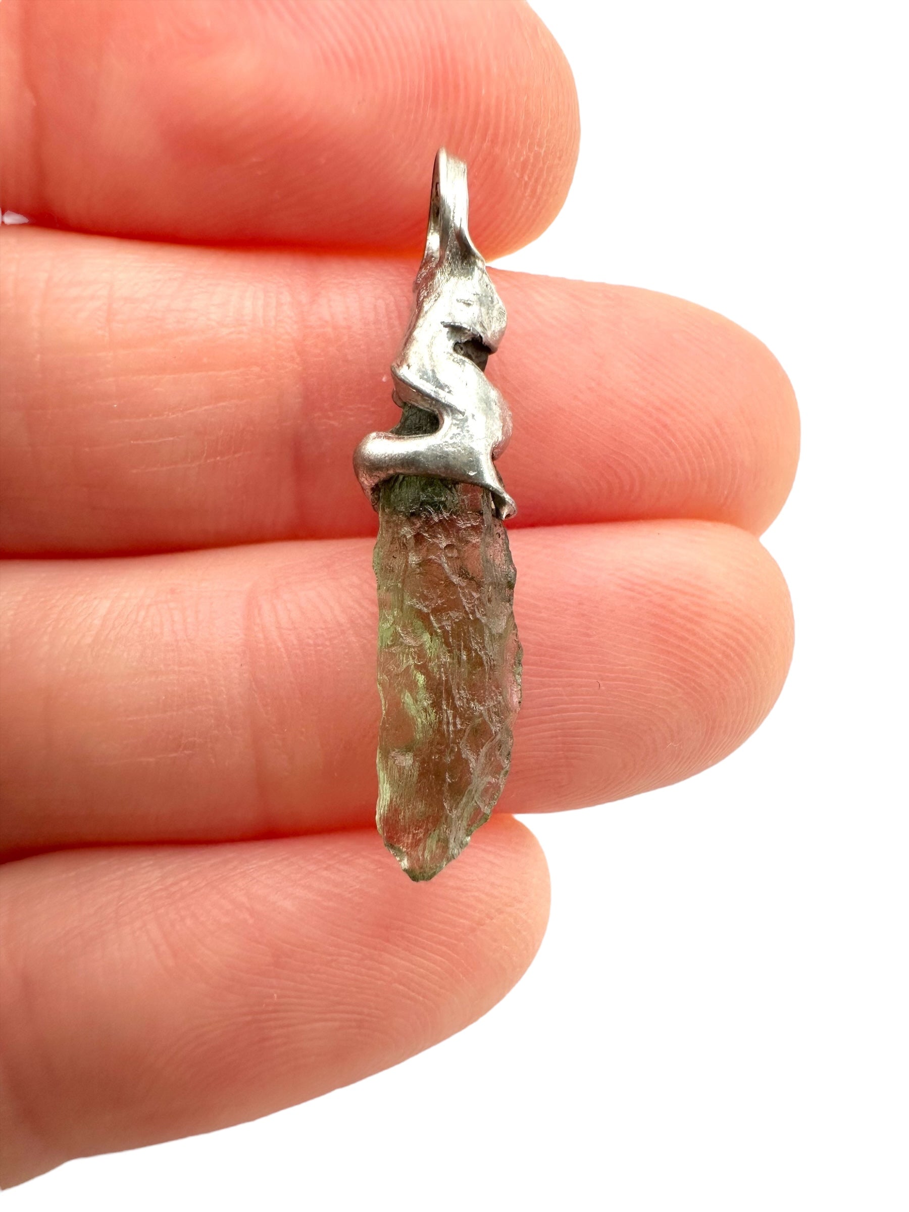 Moldavite pendant