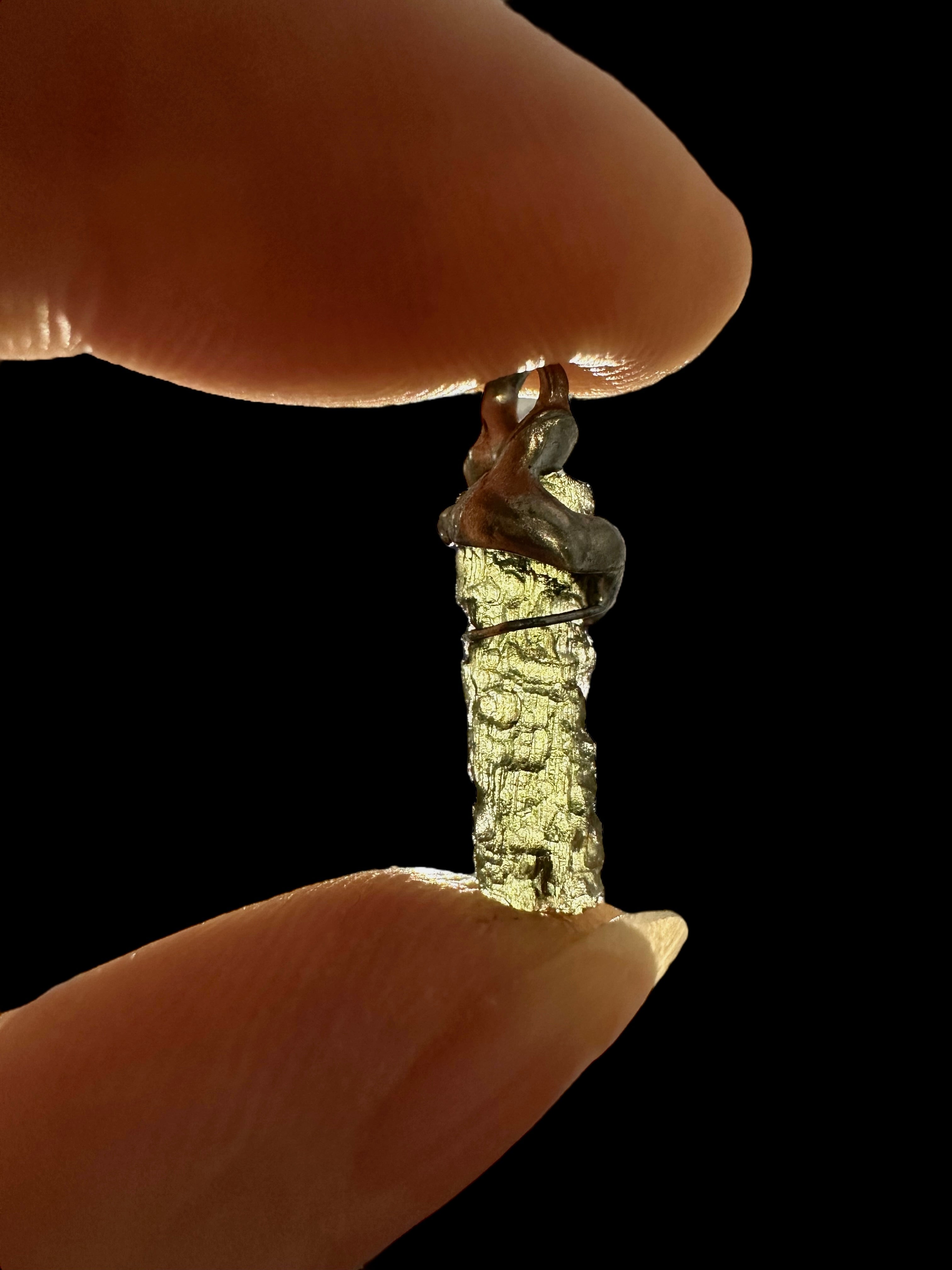 Moldavite pendant - P/V301