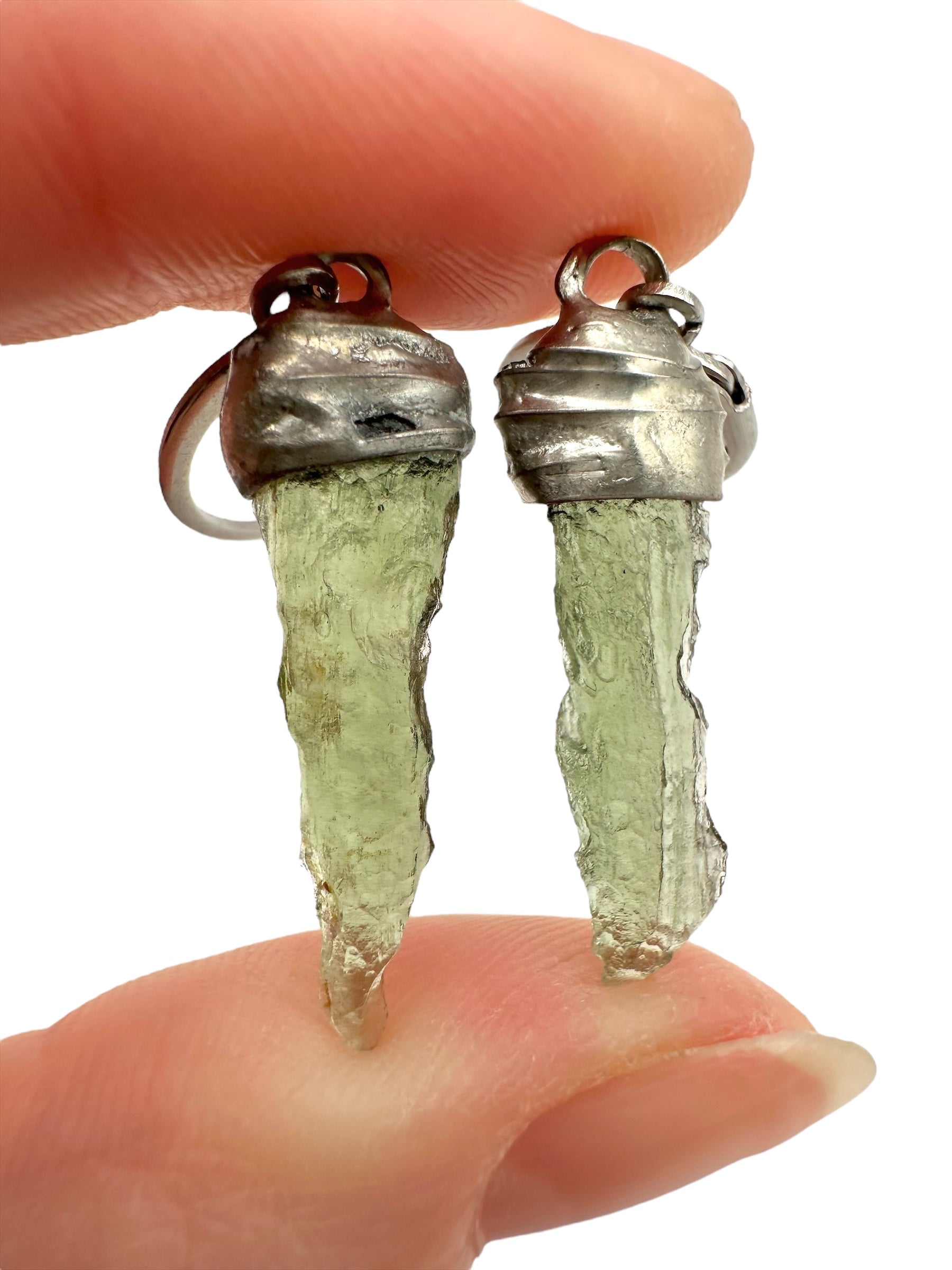 Moldavite earrings - N2/V017