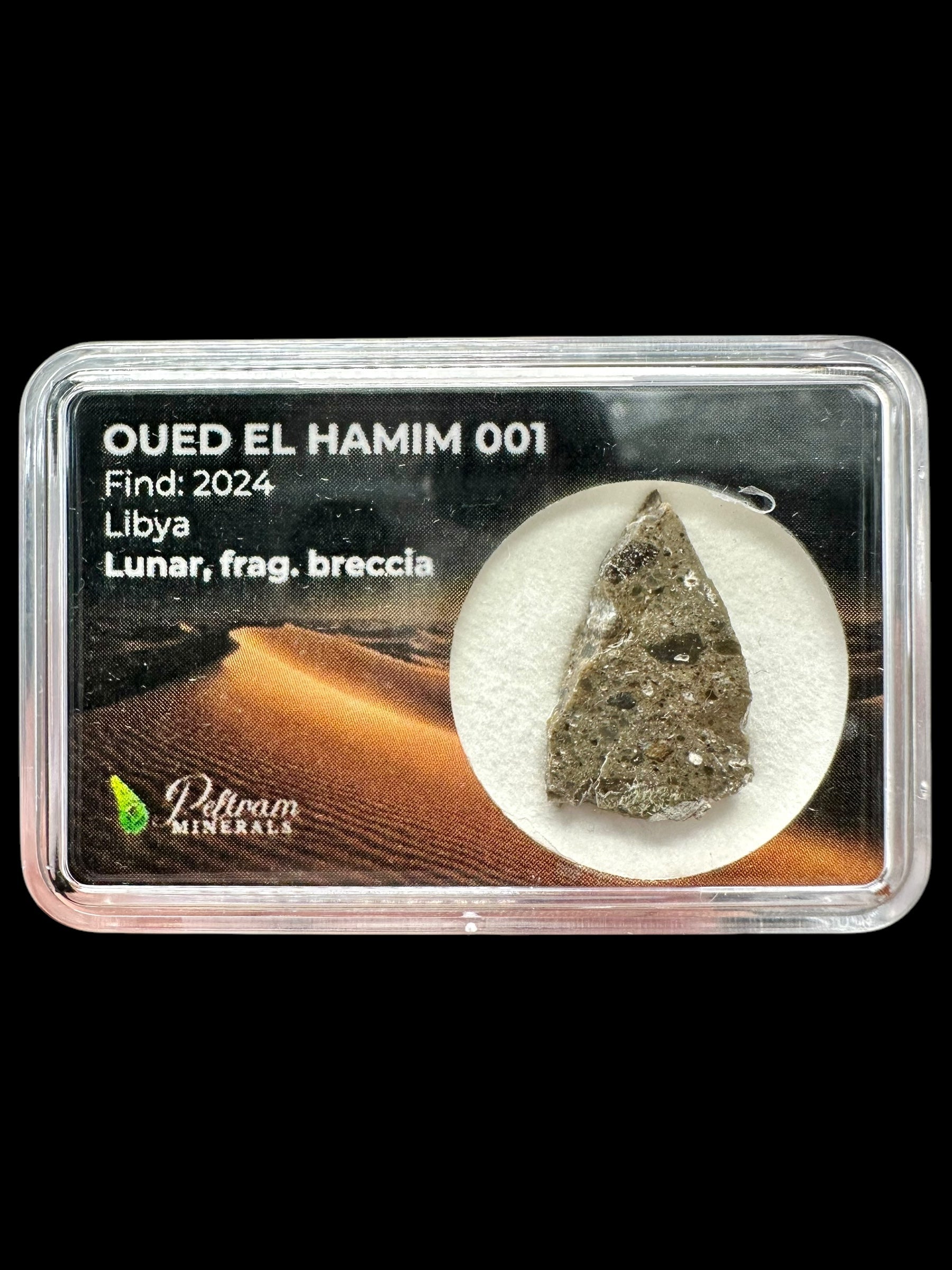 Lunar meteorite Oued el Hamim 001 – 1,62g – Libya