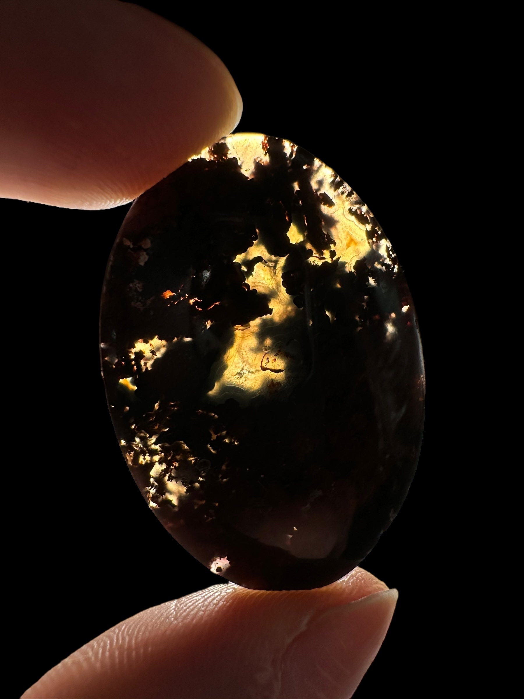 Moos agate cabochon – West Java, Indonesia - MECH48