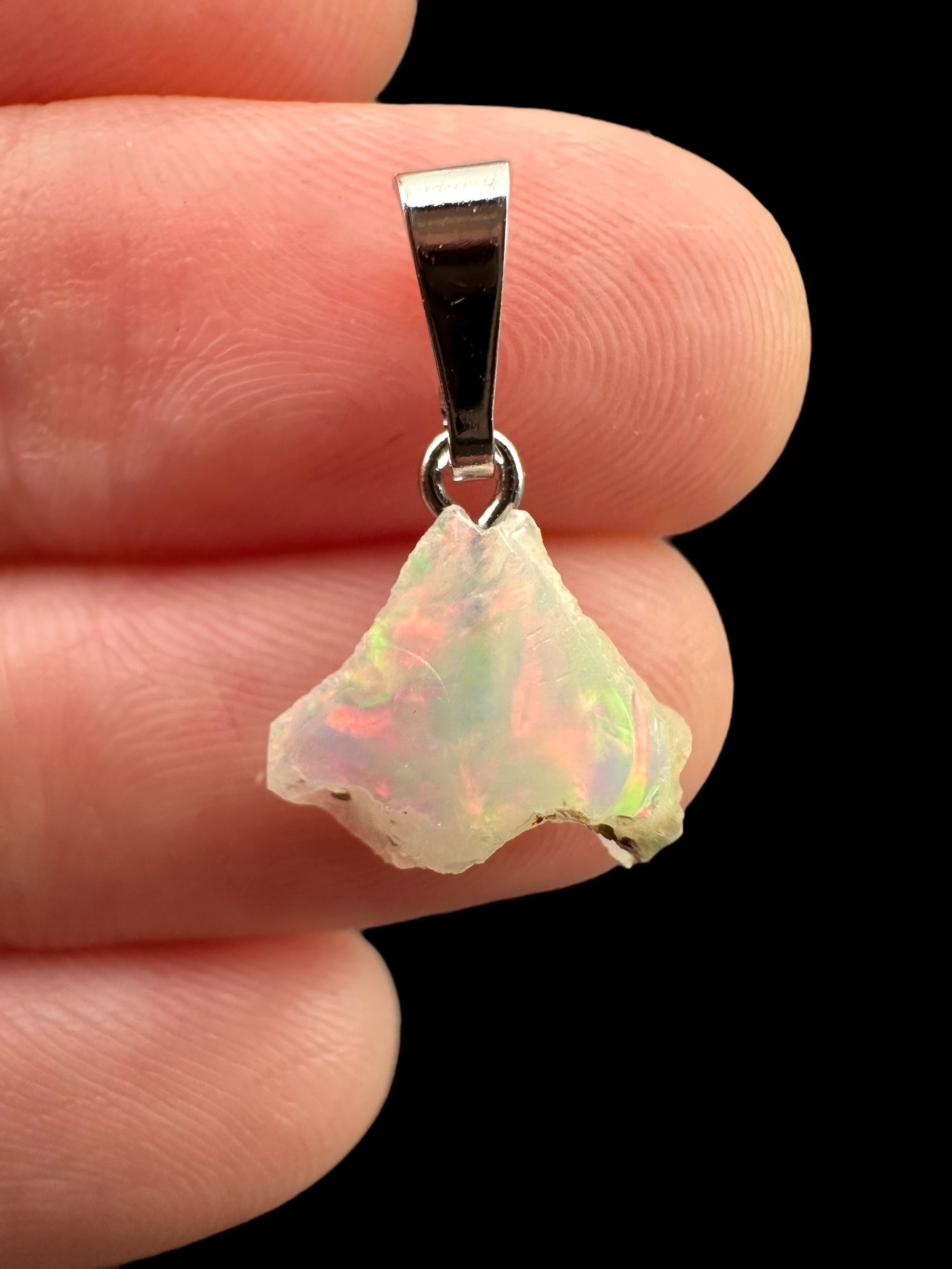 Precious opal pendant