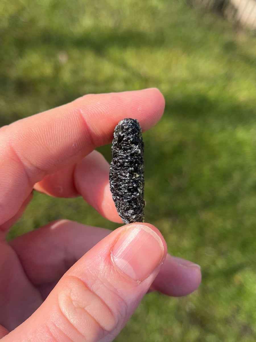 Moldavite grezza da collezione — Nesmen - Collezione Privata